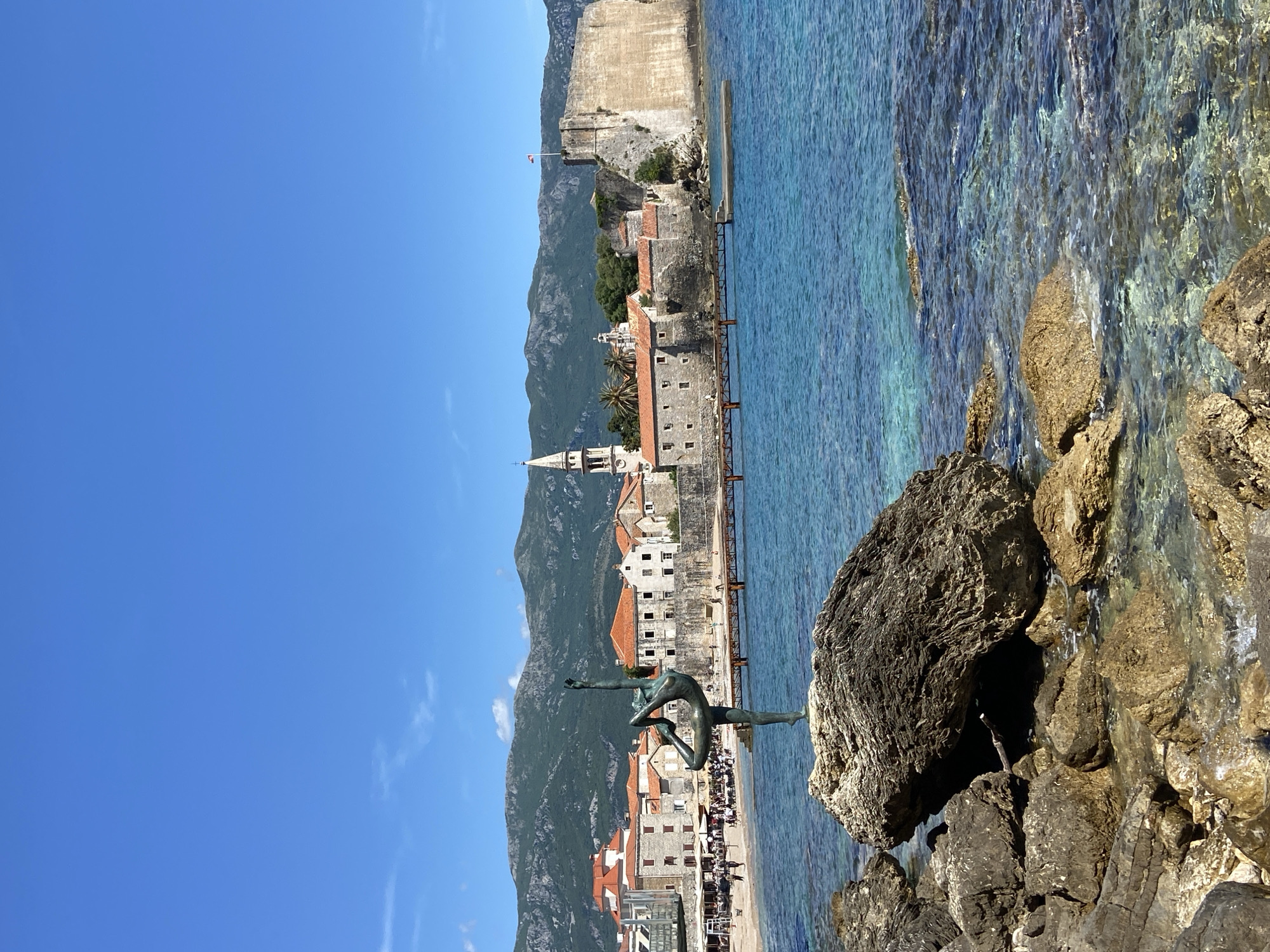 Tourist captures scenes of Budva, Montenegro coastal attractions