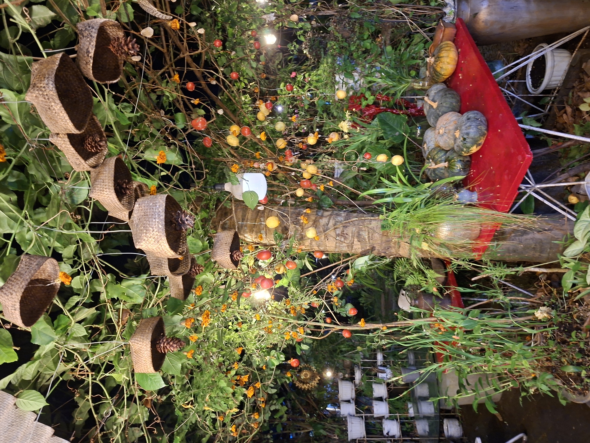 Decorated Garden Restaurant Visit Documented in Ubud Indonesia