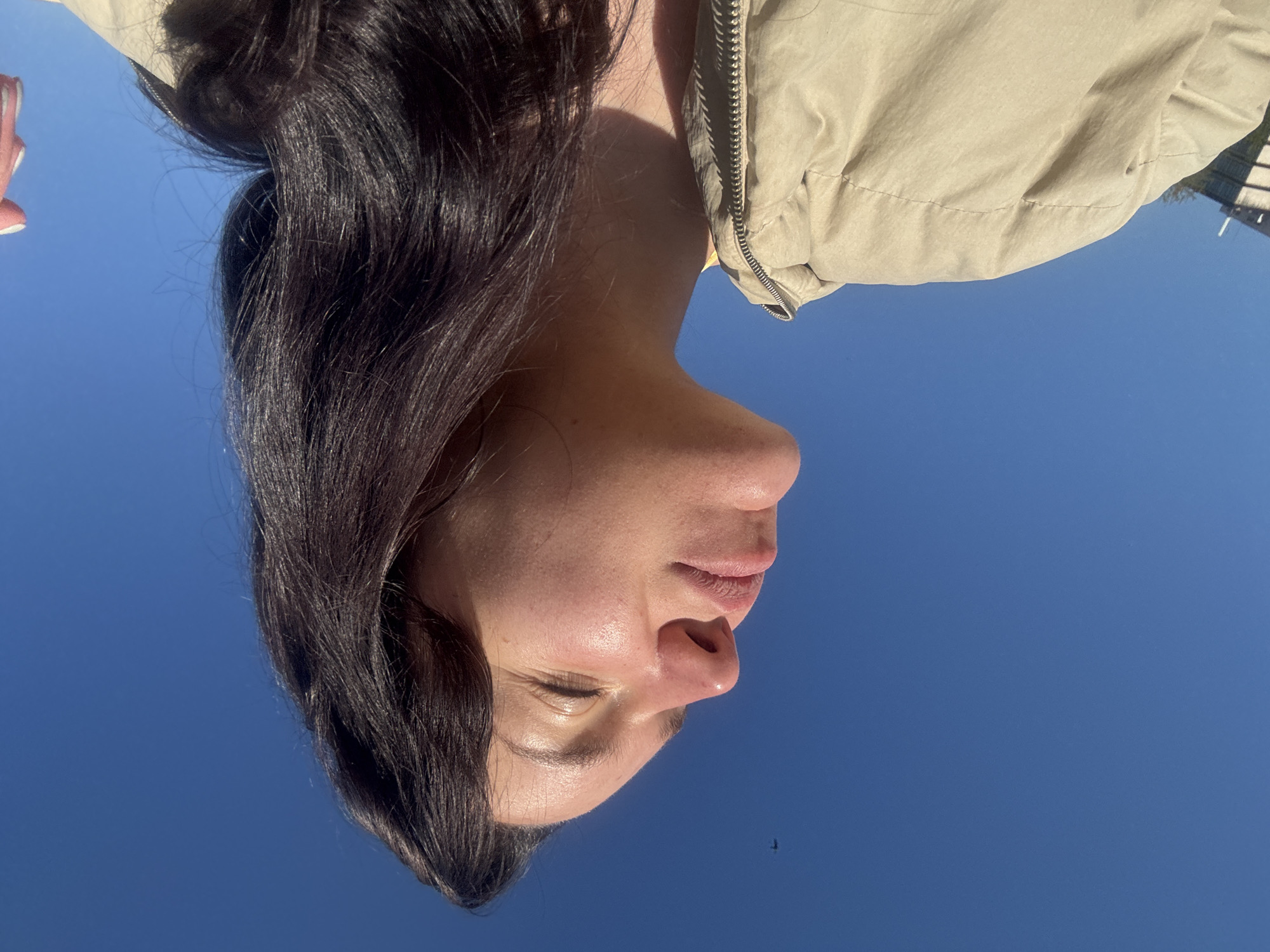 Woman photographed near American University Bulgaria campus in Blagoevgrad