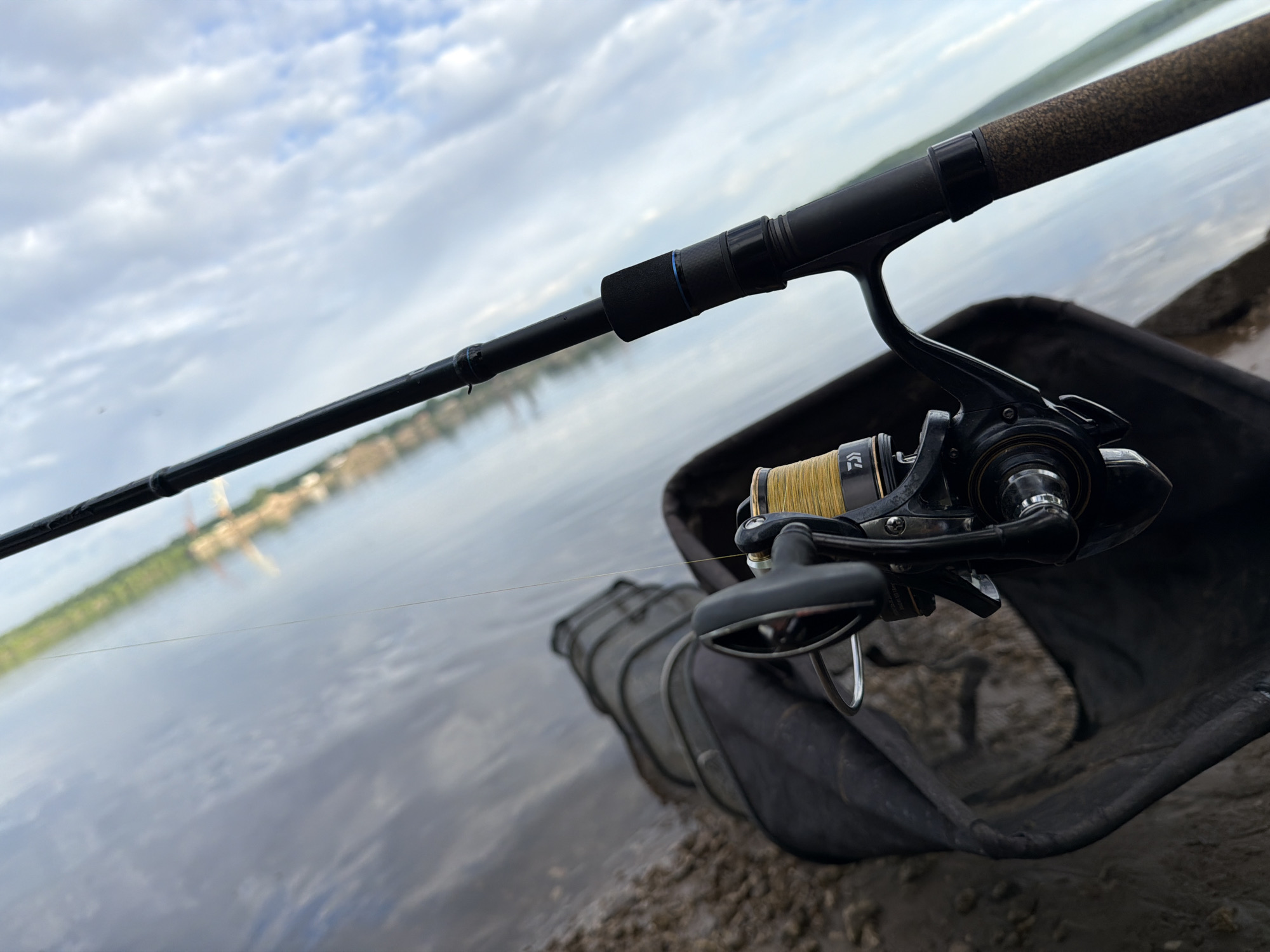 Early morning fishing session documented on Kama River, Chaikovsky