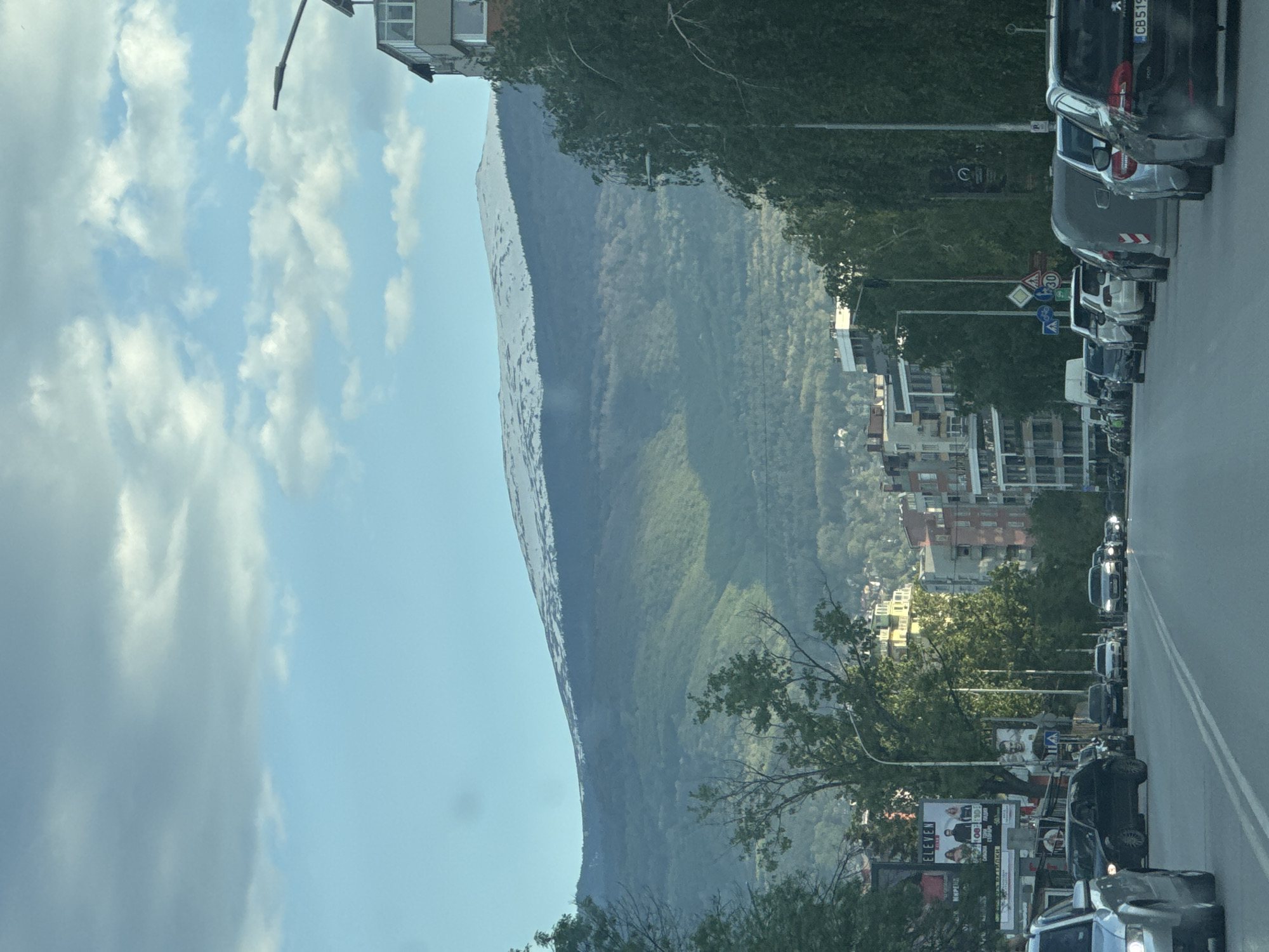 Afternoon drive and leisure time documented in Sofia, Bulgaria