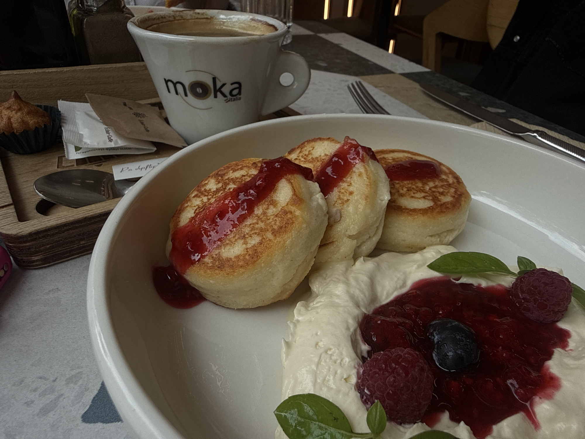 Morning coffee break documented at Yerevan cafe