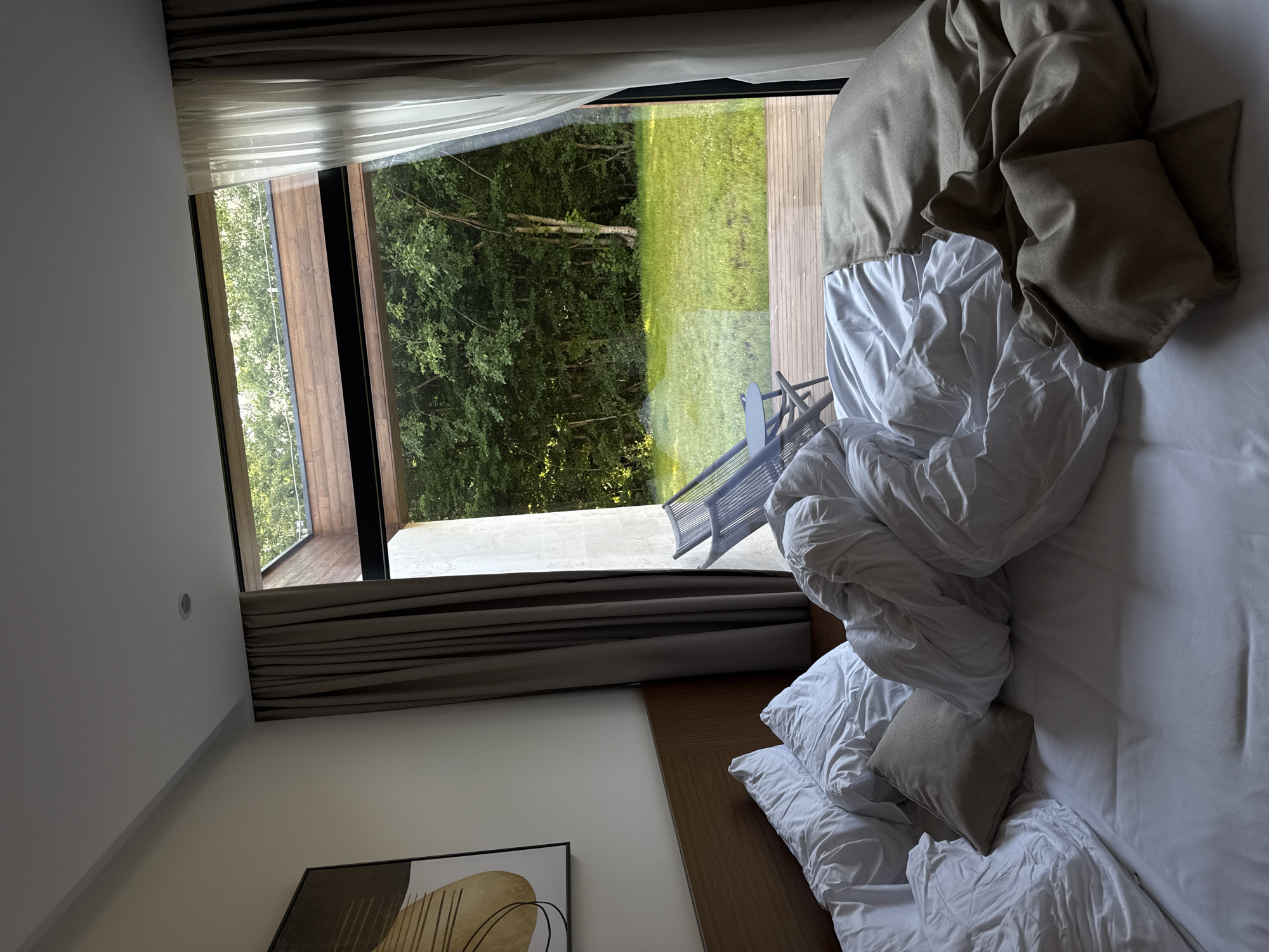Morning moments at a forested Montenegro guesthouse