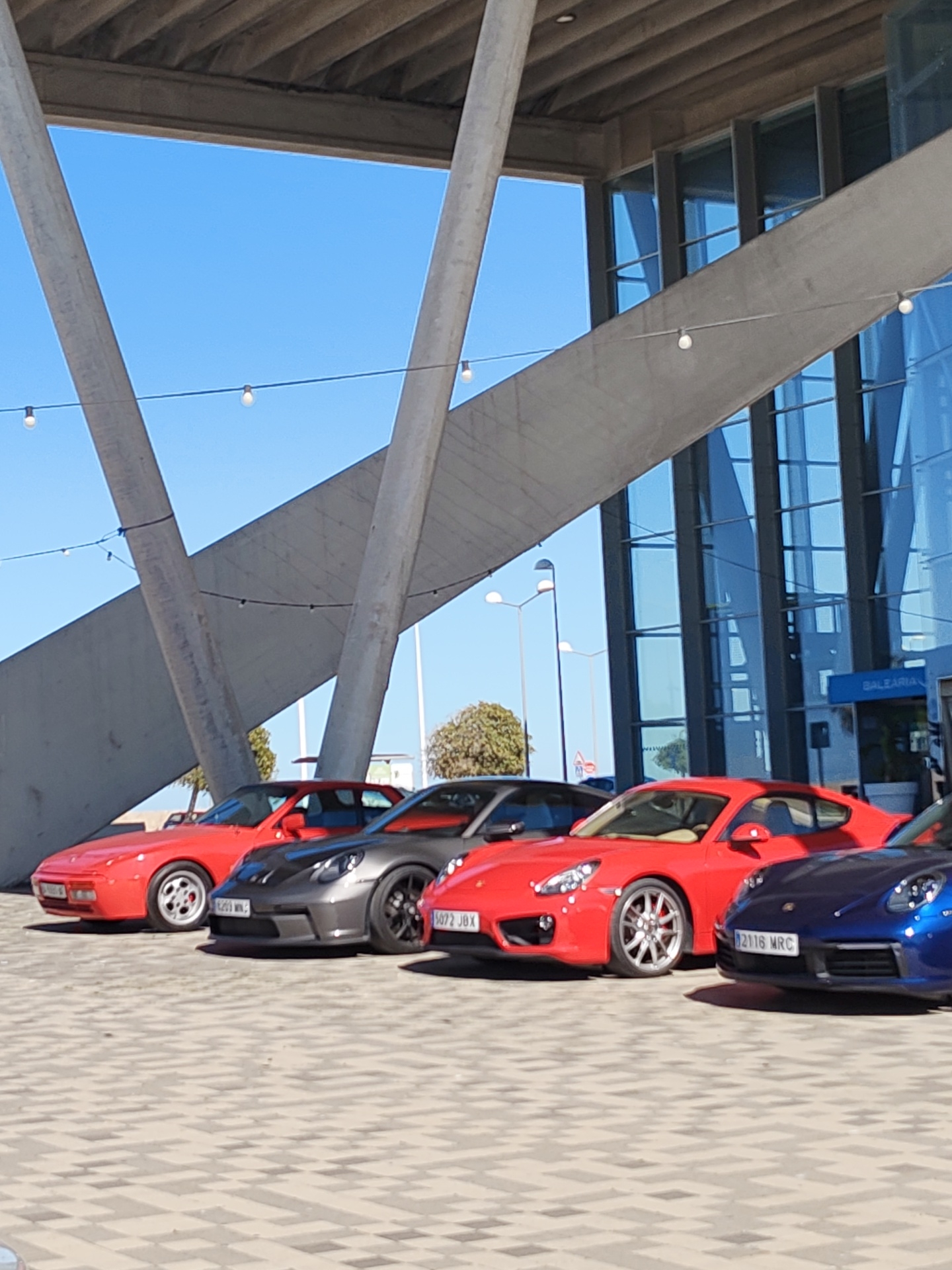Luxury sports car gathering observed in Dénia, Spain