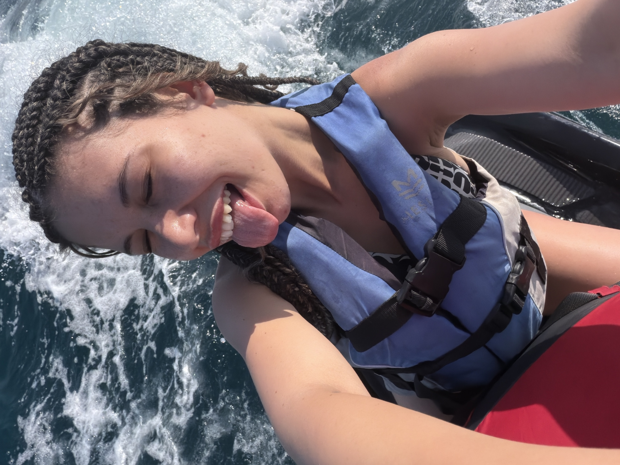 Jet skiing off the Bulgarian Black Sea coast, summer afternoon