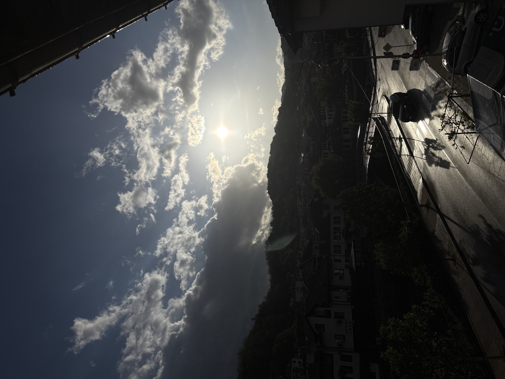 Rainbow appears over Bulgarian mountain town during afternoon storms
