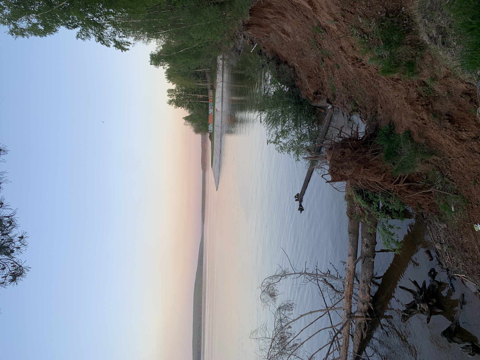 Riverside scenes documented along Kama River in Chaikovsky, Russia