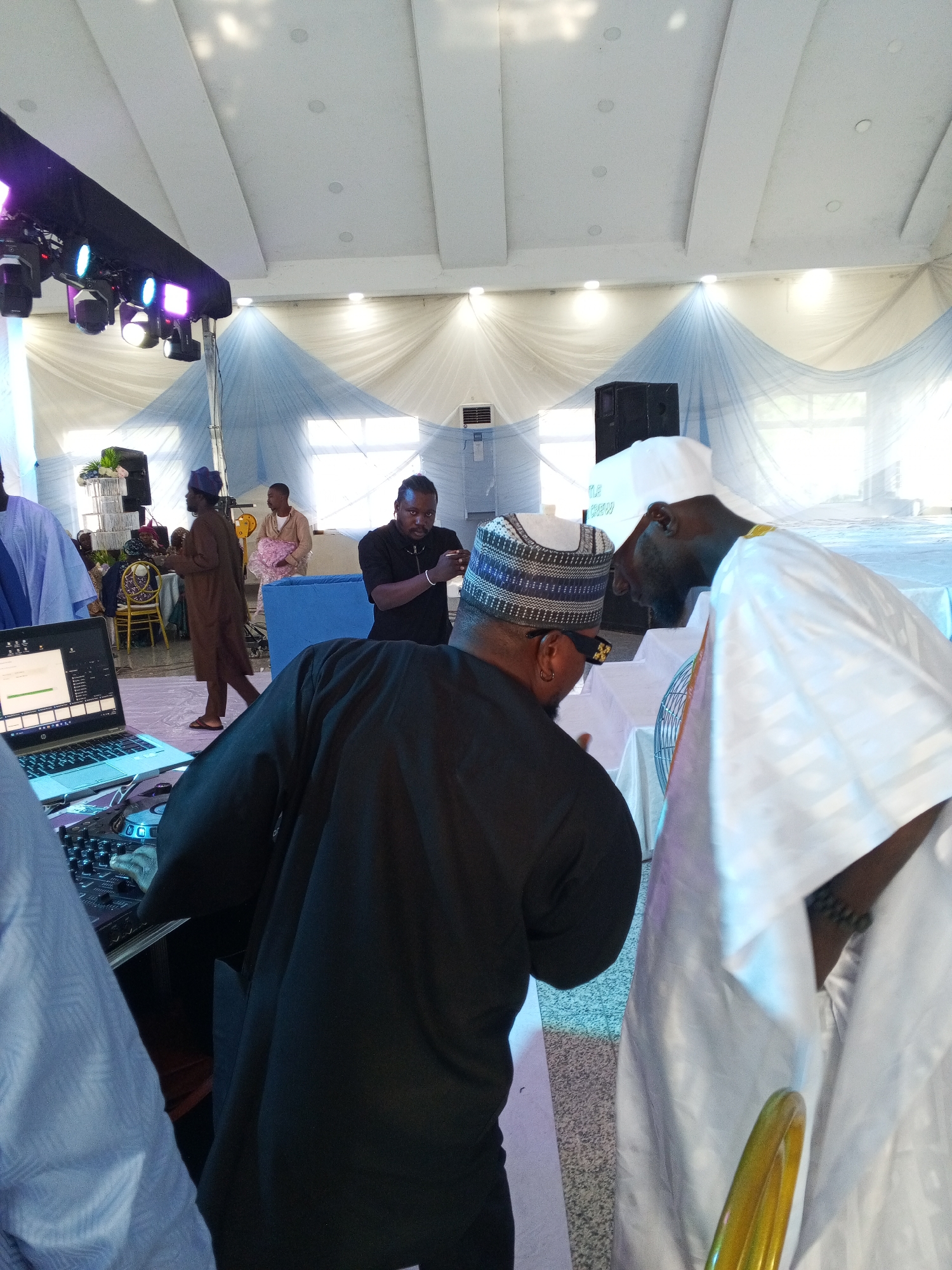Wedding reception in full swing in Adankolo, Nigeria