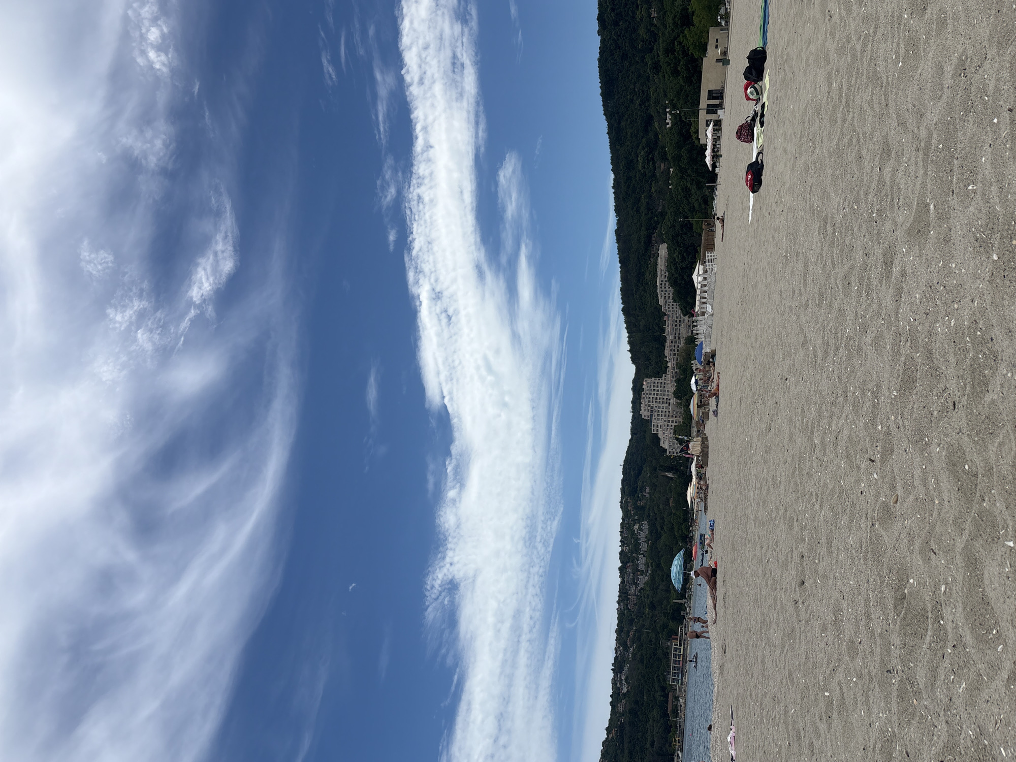 Lazy summer morning on Varna's Black Sea beach
