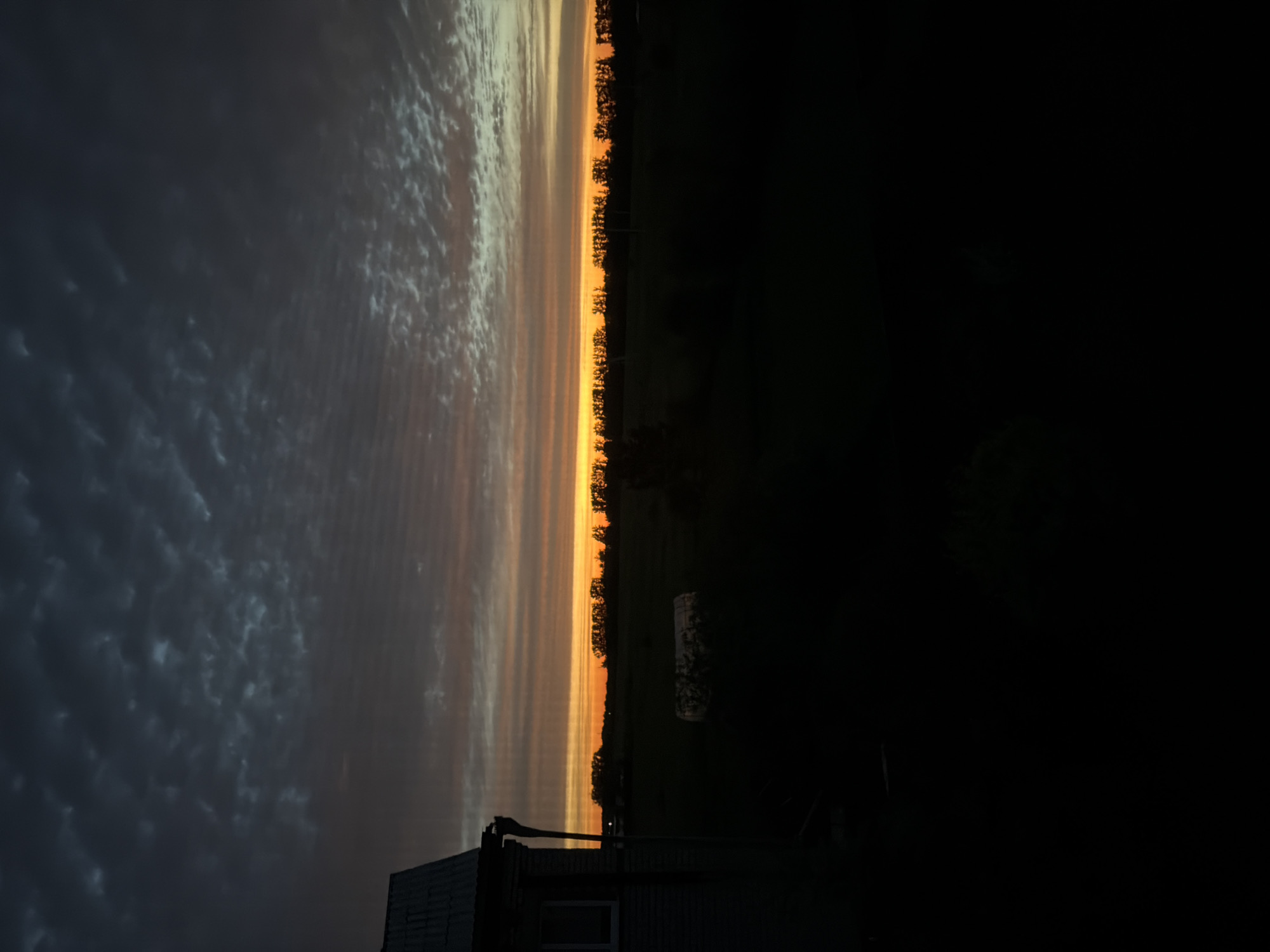 Dusk fading to night over Leninsk-Kuznetskiy, Russia