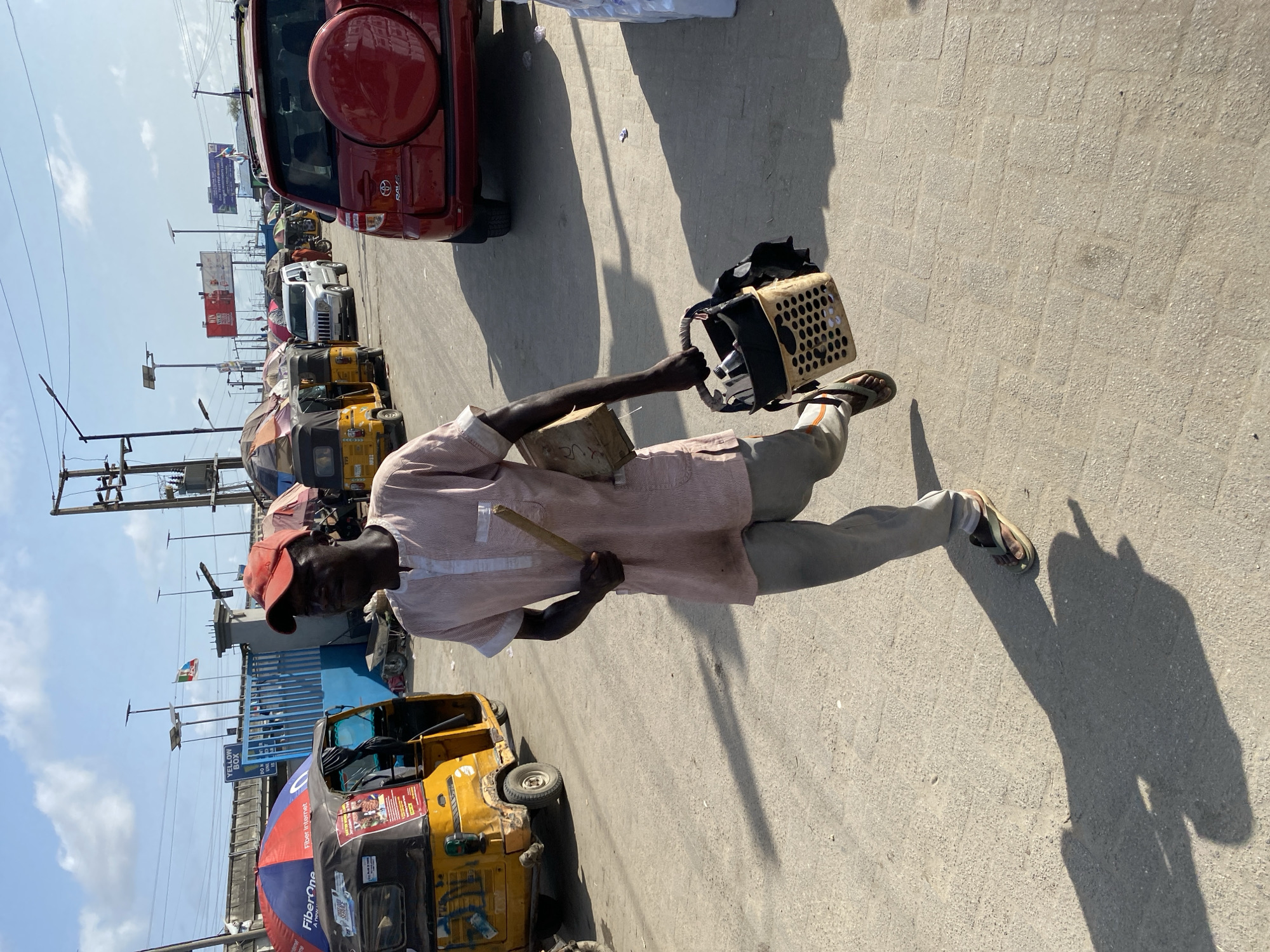 Ordinary afternoon street life documented across Lagos Nigeria