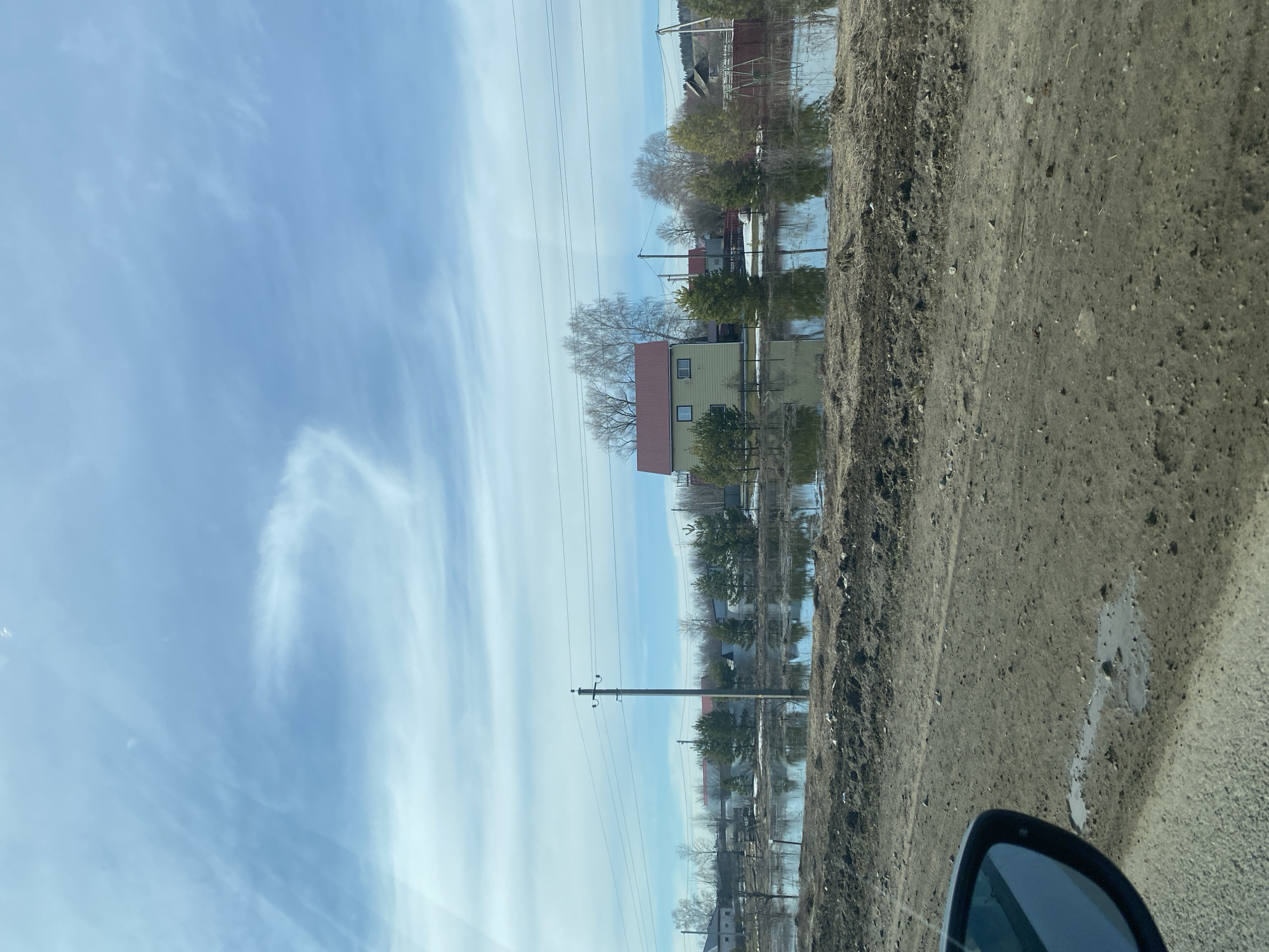 Flooding documented in rural Kueda, Russia