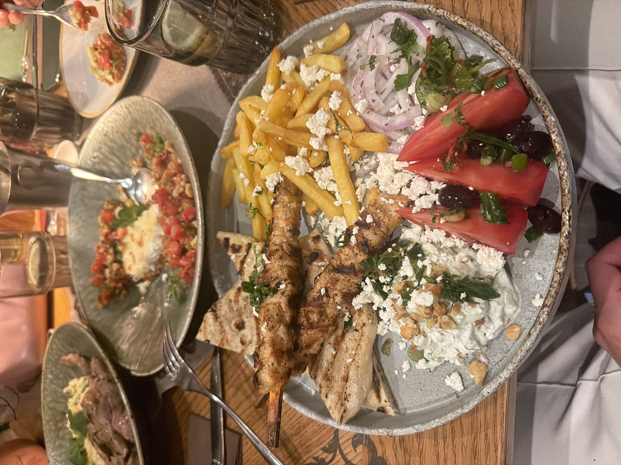Dining scenes documented across Sofia restaurants and cafes