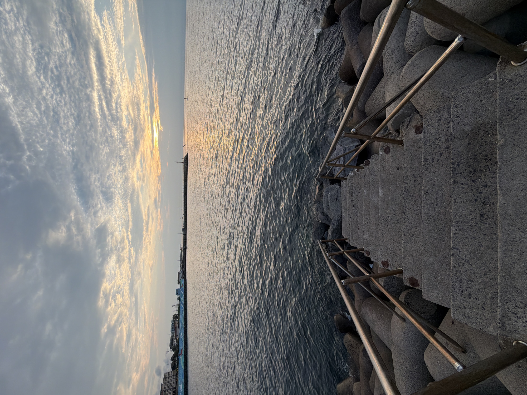 Jeju City coastline at golden hour, multiple angles