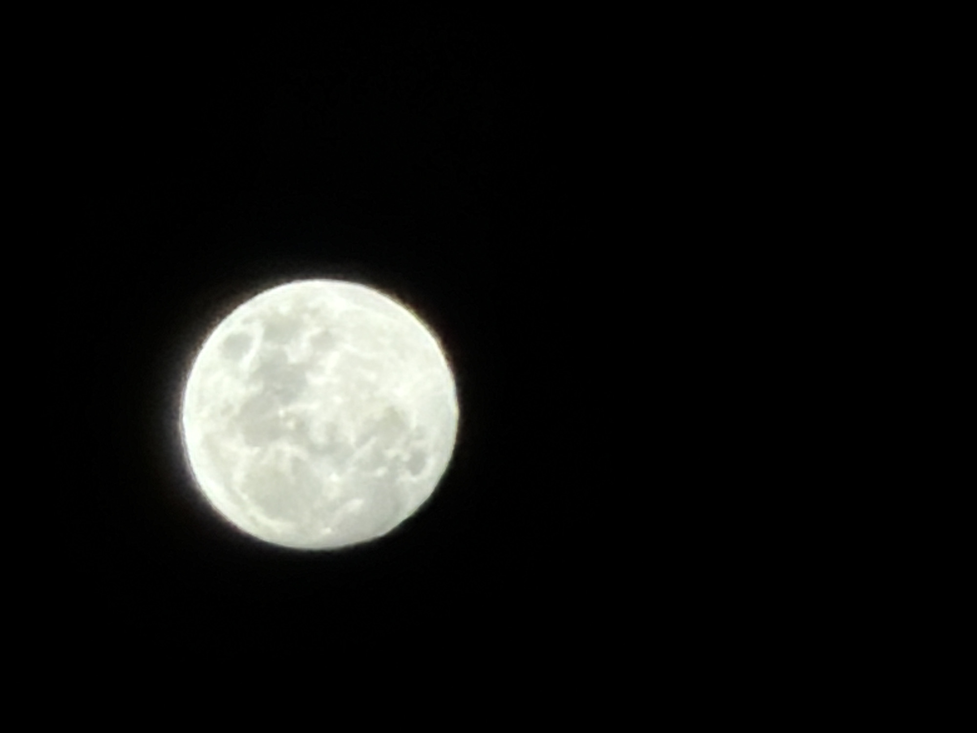 Full moon photographed over Izhevsk, Russia