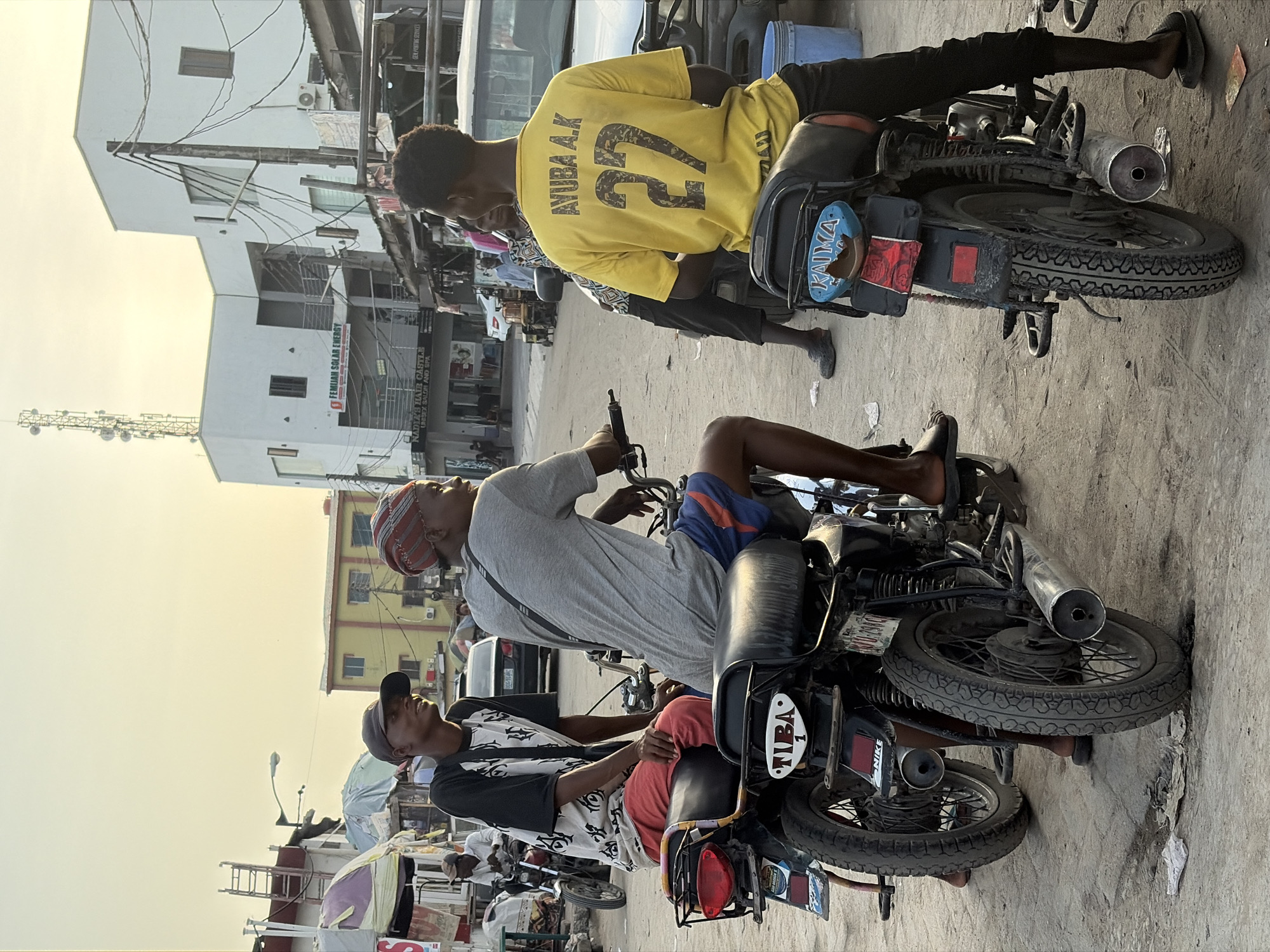 Daily street life documented across Lagos area neighborhoods