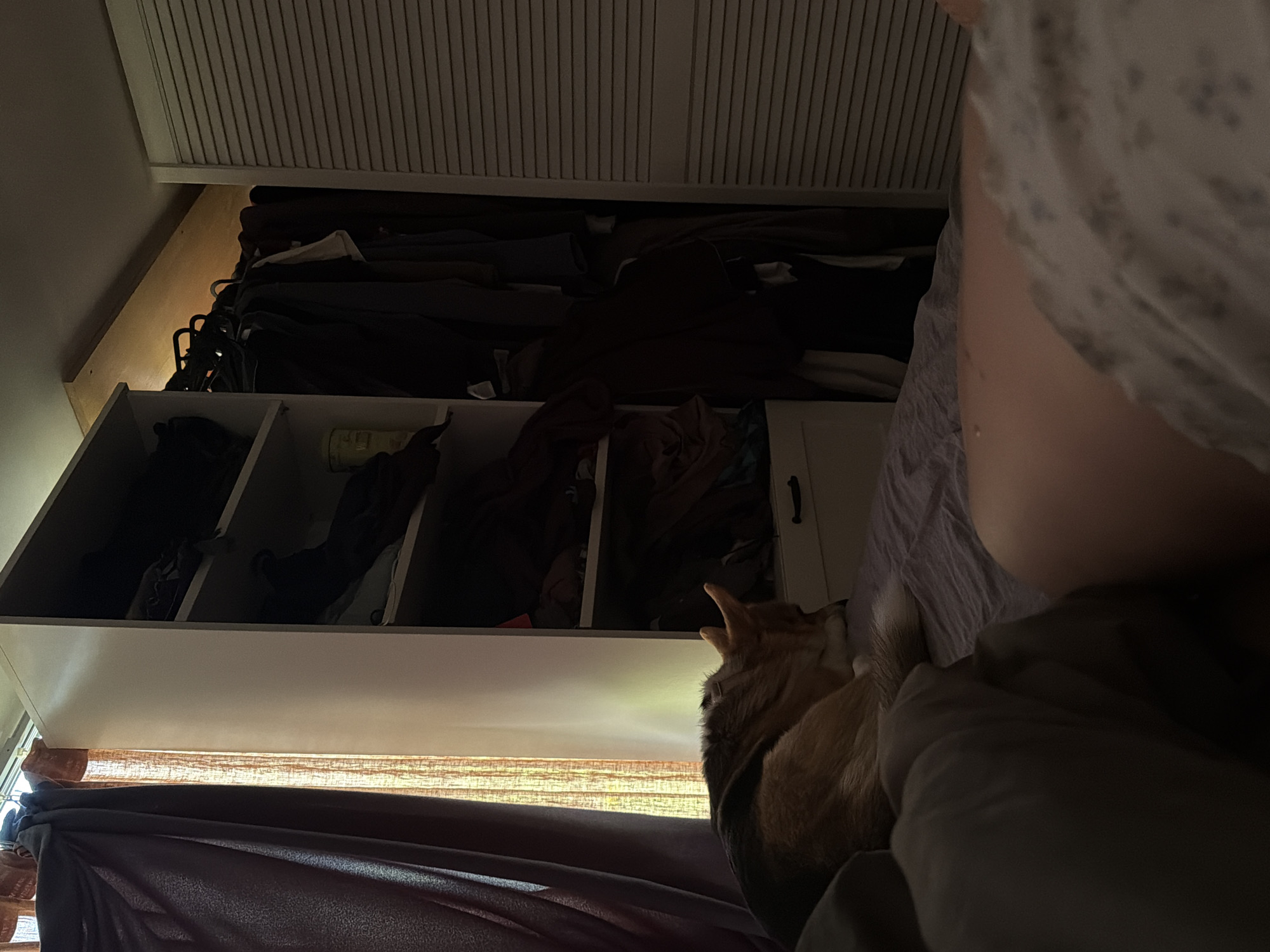 Bedroom scene documented in unusual perspective in Gangloff, Germany