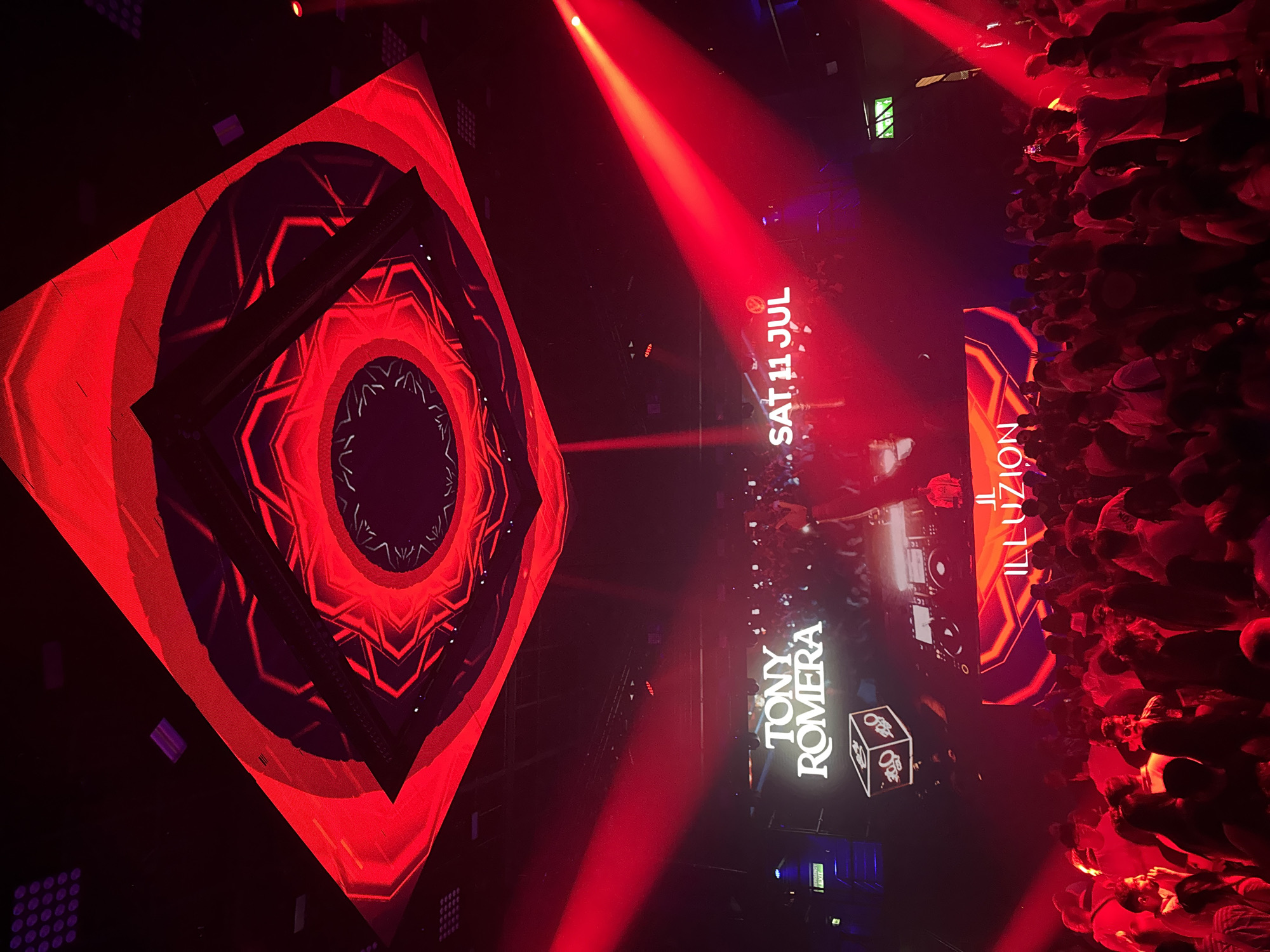 Red-lit Patong nightclub ahead of Tony Romera DJ set