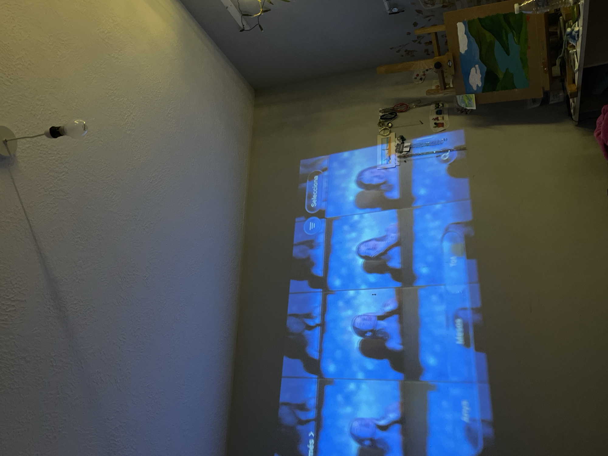 Digital projection session captured in Maidstone residence
