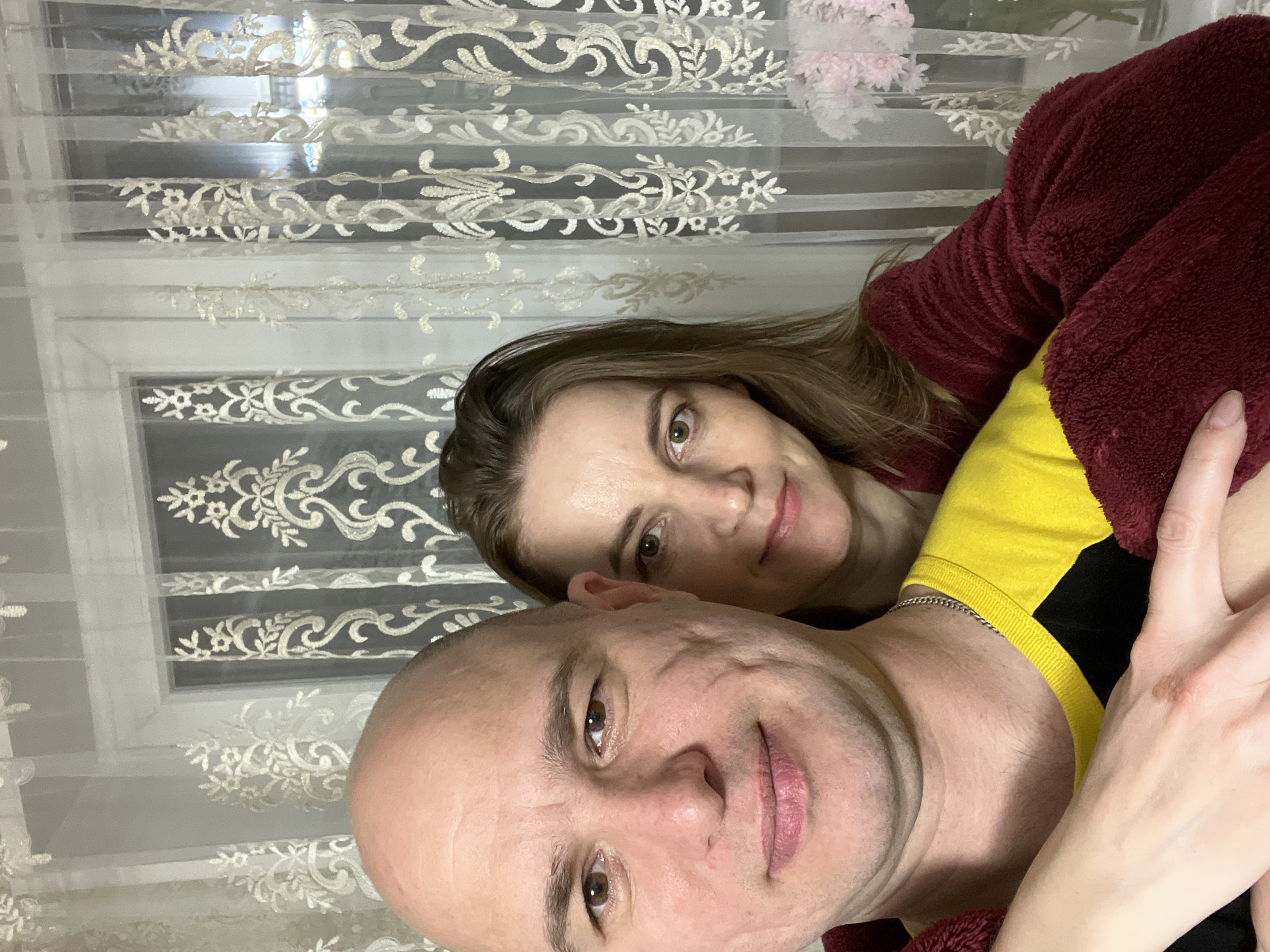 Couple's selfie and teddy bear photo captured same location
