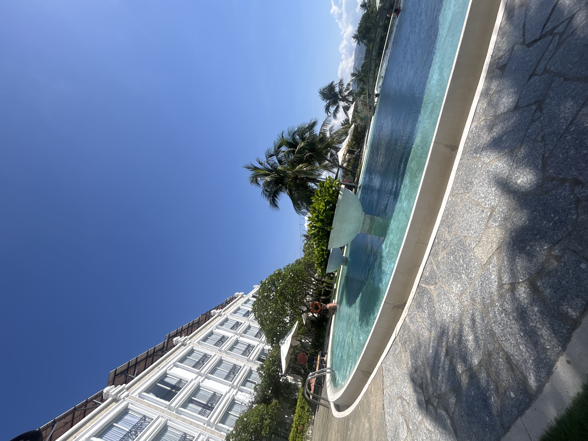 Morning poolside moments captured at Nha Trang resort