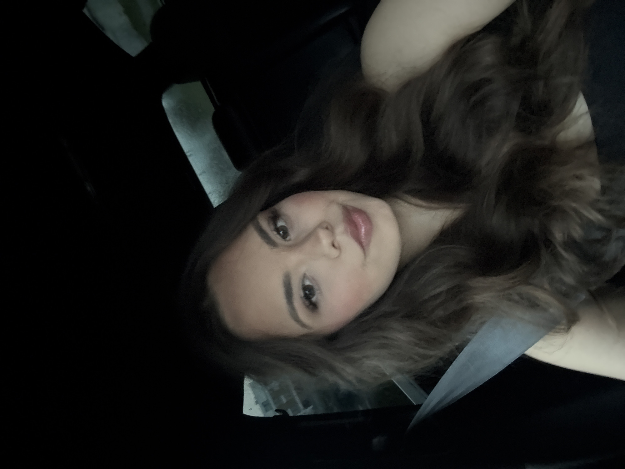 Woman observed in driver's seat, Burgas, Bulgaria