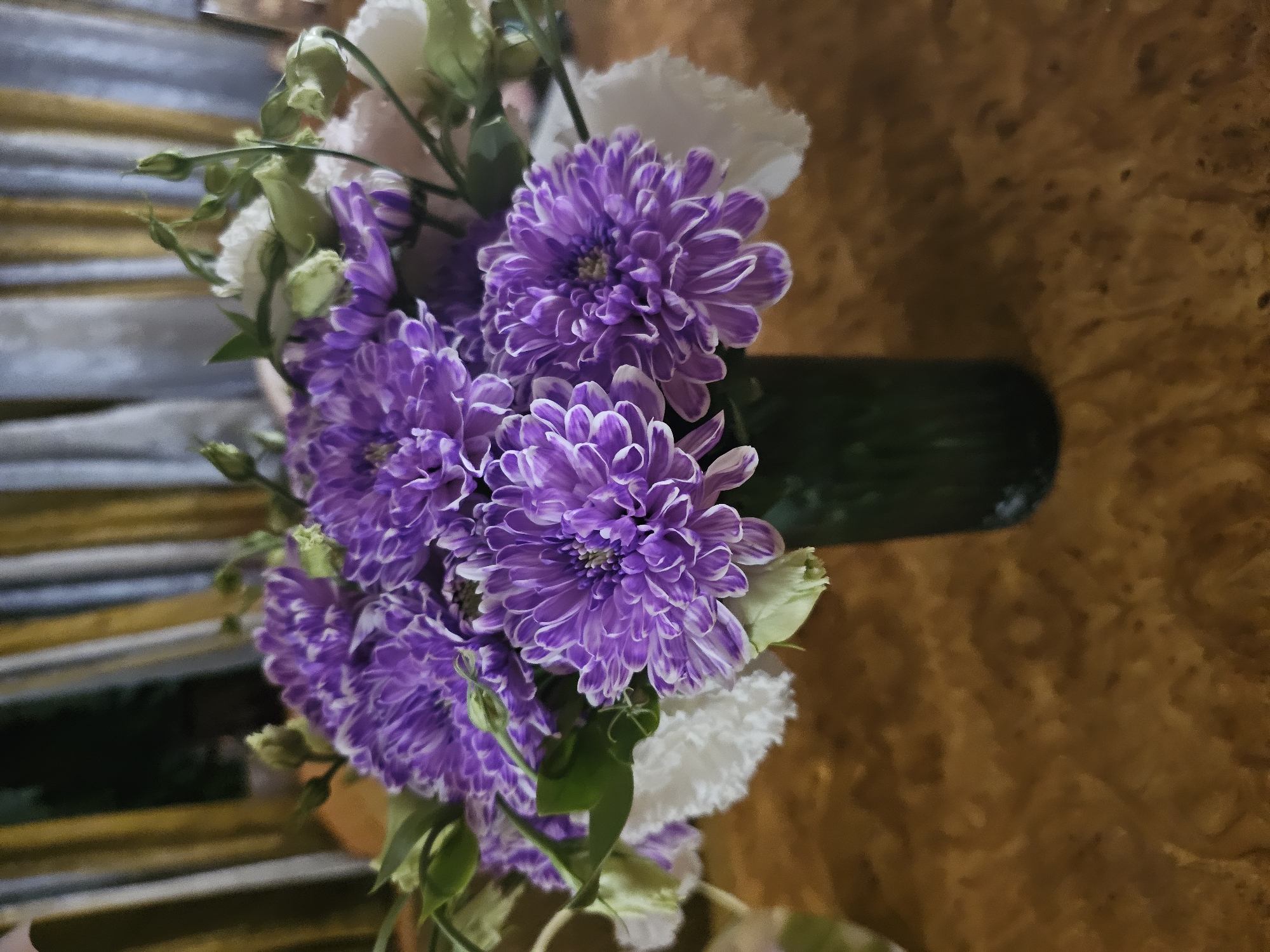 Colorful bouquets photographed up close in Skadovsk