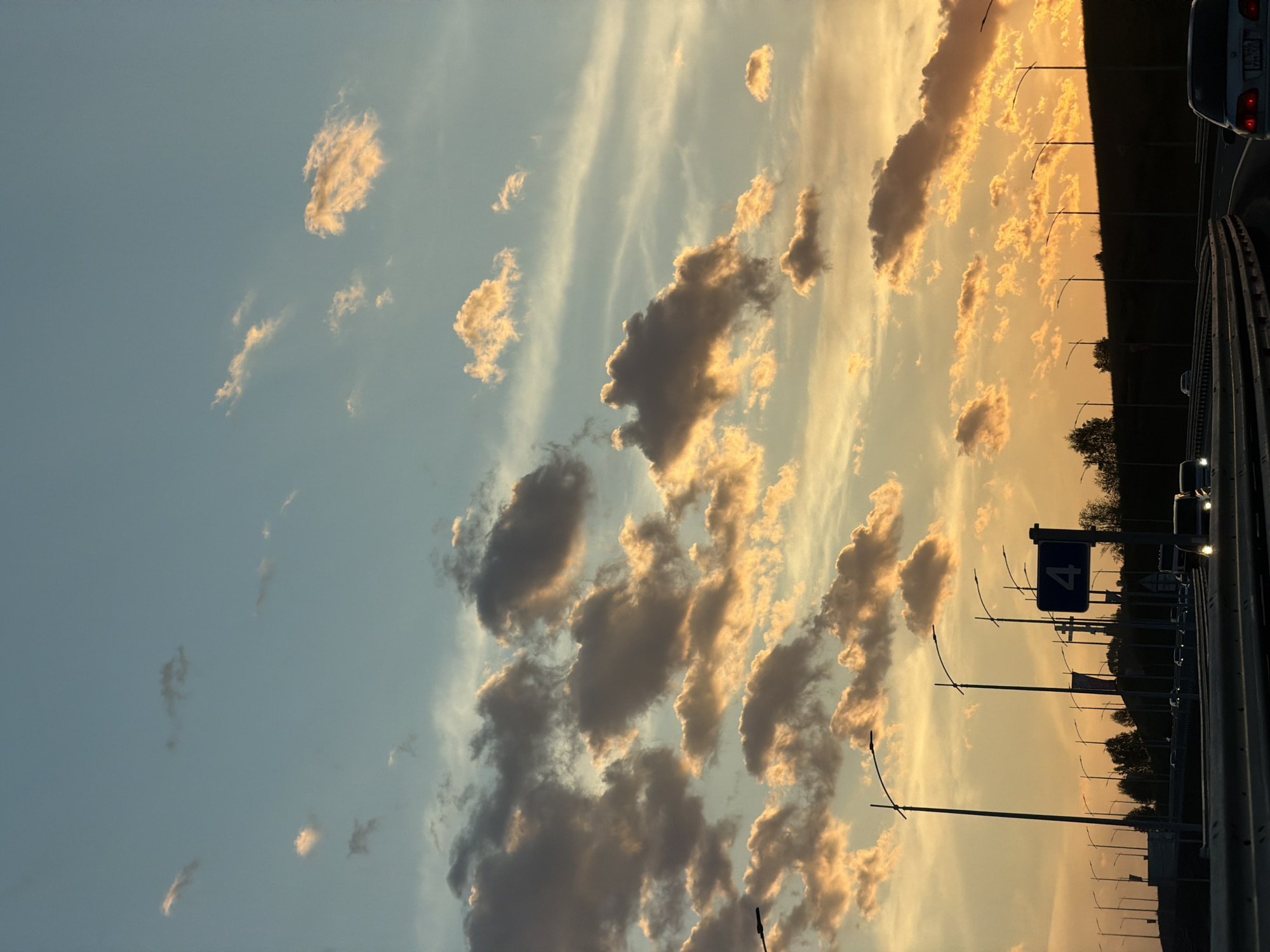 Sunset documented across Krasnoyarsk highways and landmarks