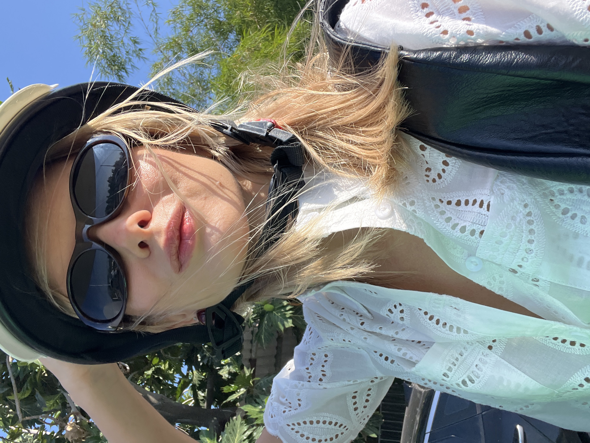 Helmet on, ready to ride through sunny Nha Trang