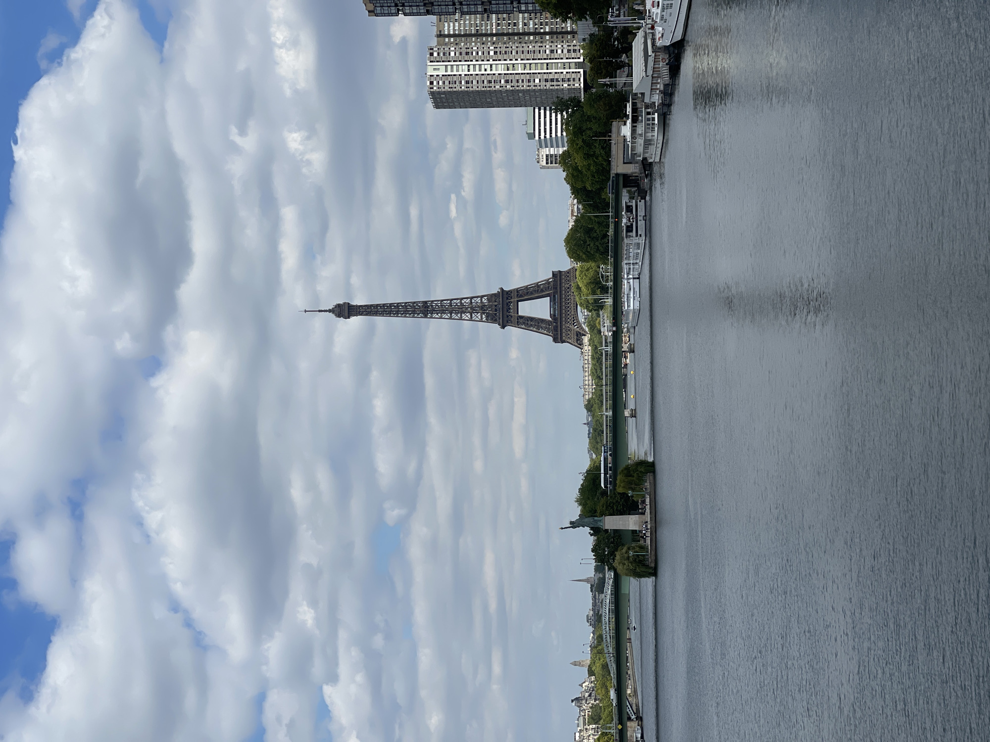 Seine River views with the Eiffel Tower, Paris