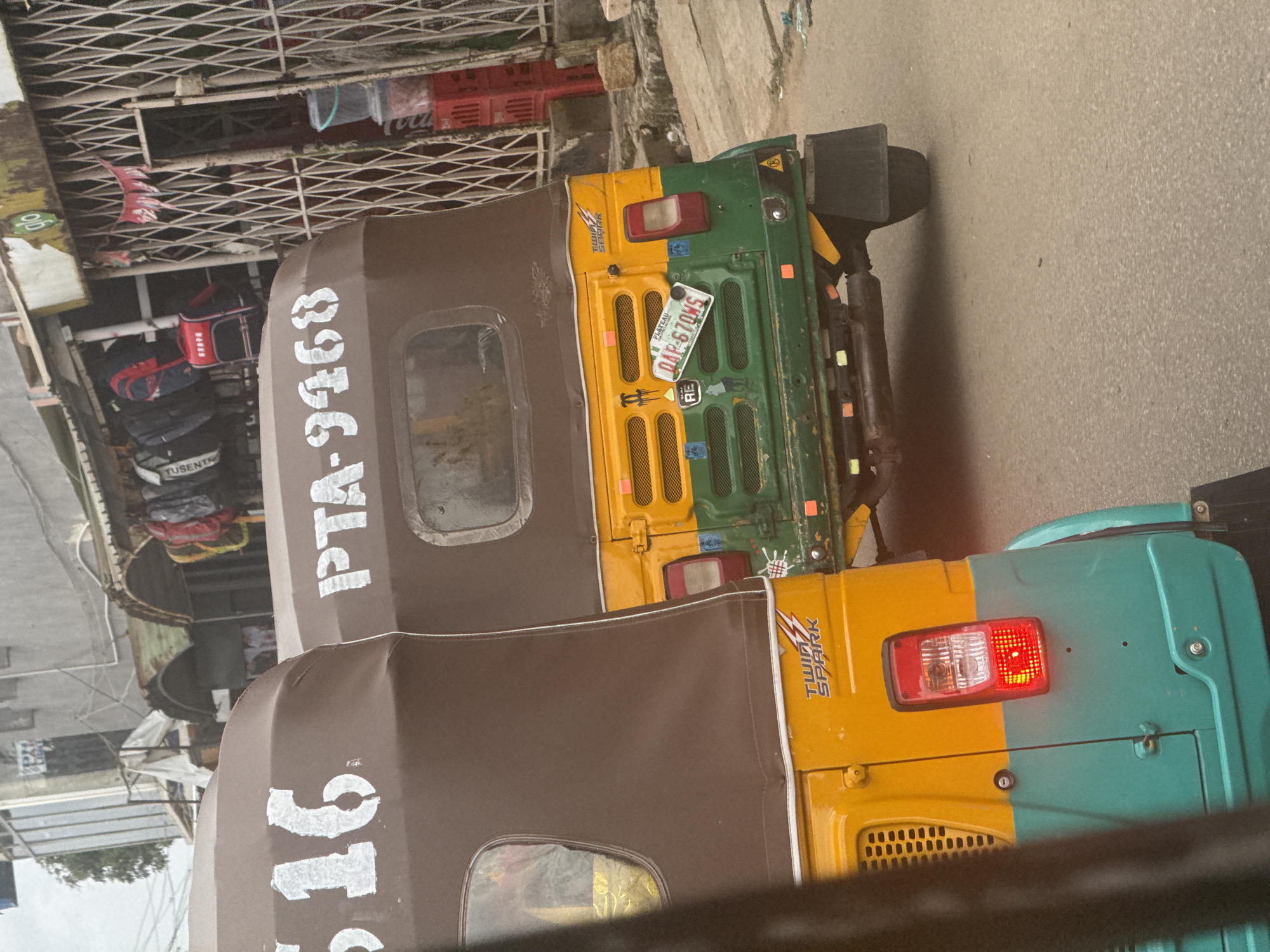 Afternoon street life and commerce in Jos, Nigeria