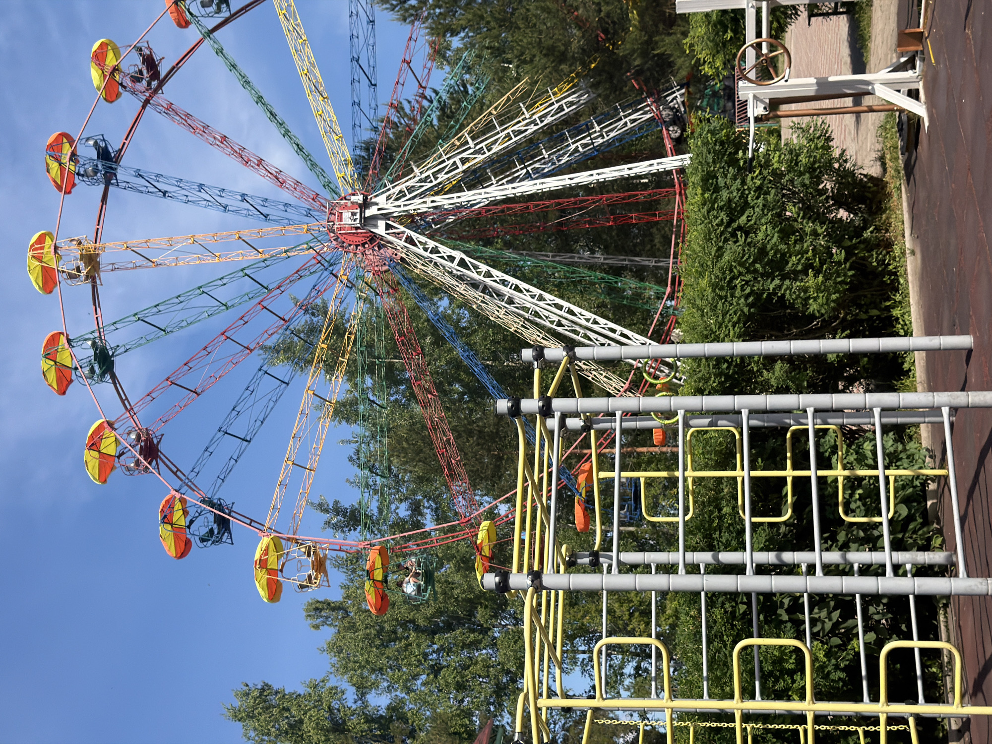 Morning scenes captured at Chaikovsky park with Ferris wheel