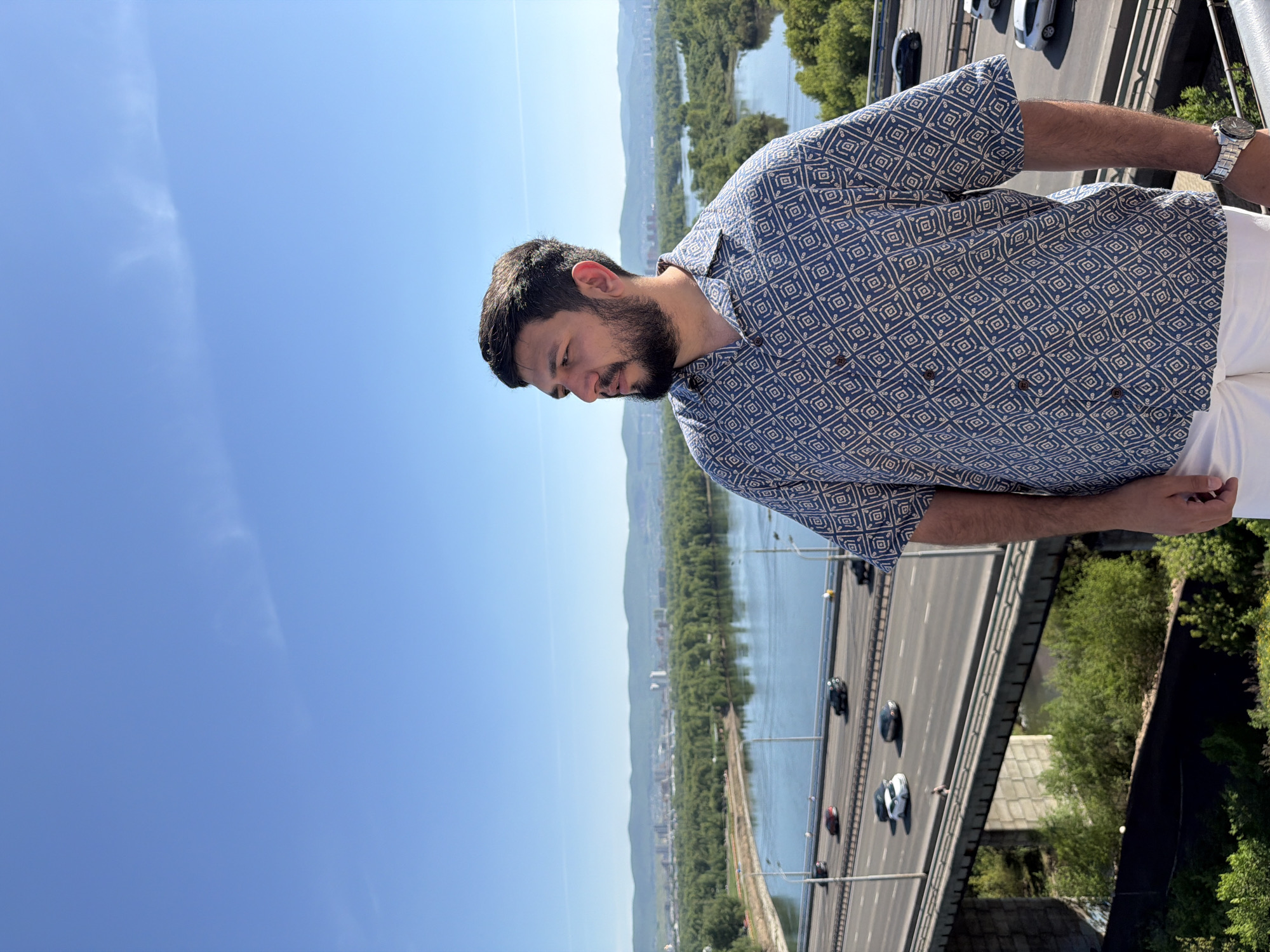 Man visits multiple Krasnoyarsk viewpoints overlooking Yenisei River