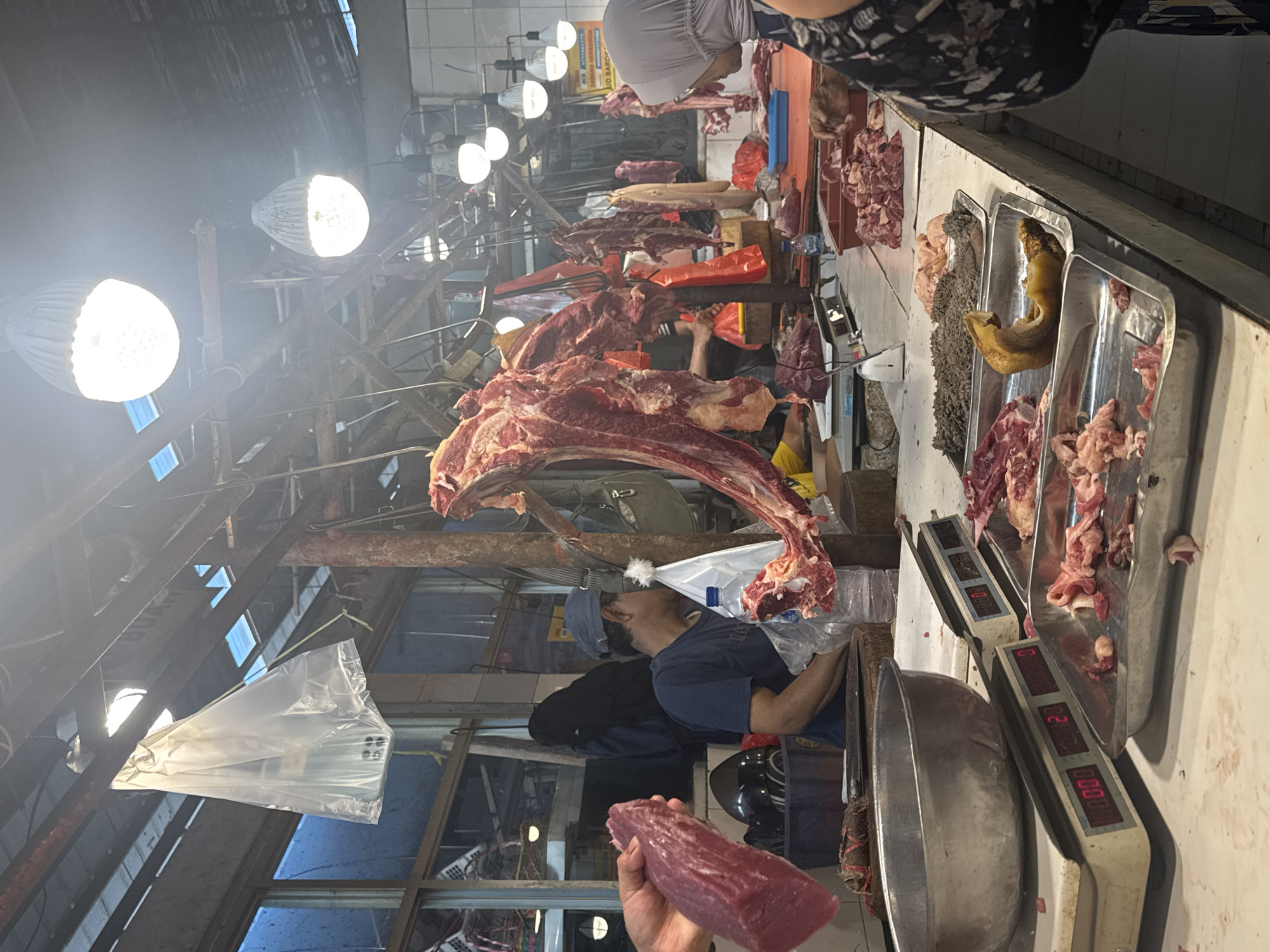 Early morning market activity documented in Gunung Putri, Indonesia