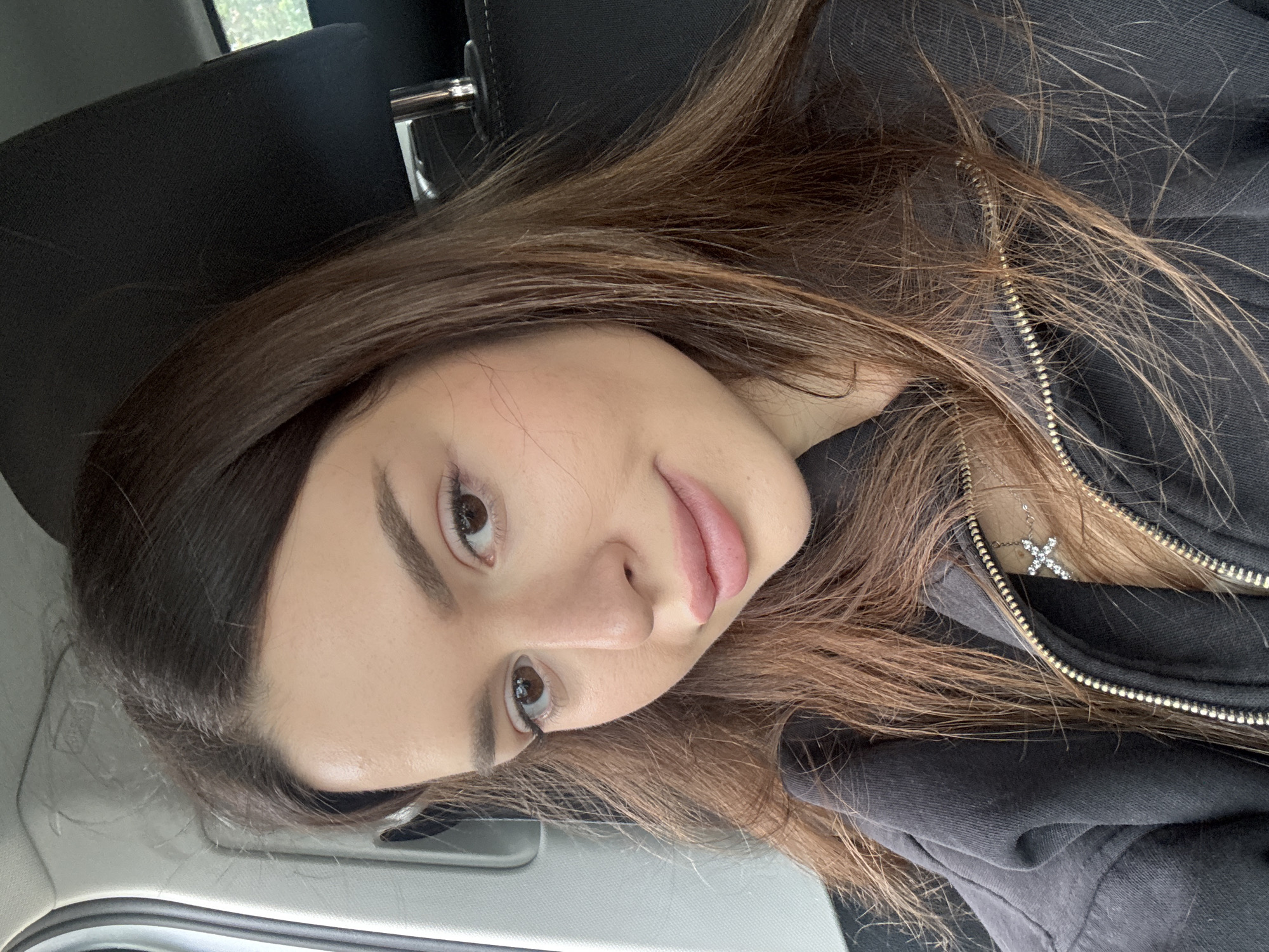 Car selfie session on a Prague afternoon
