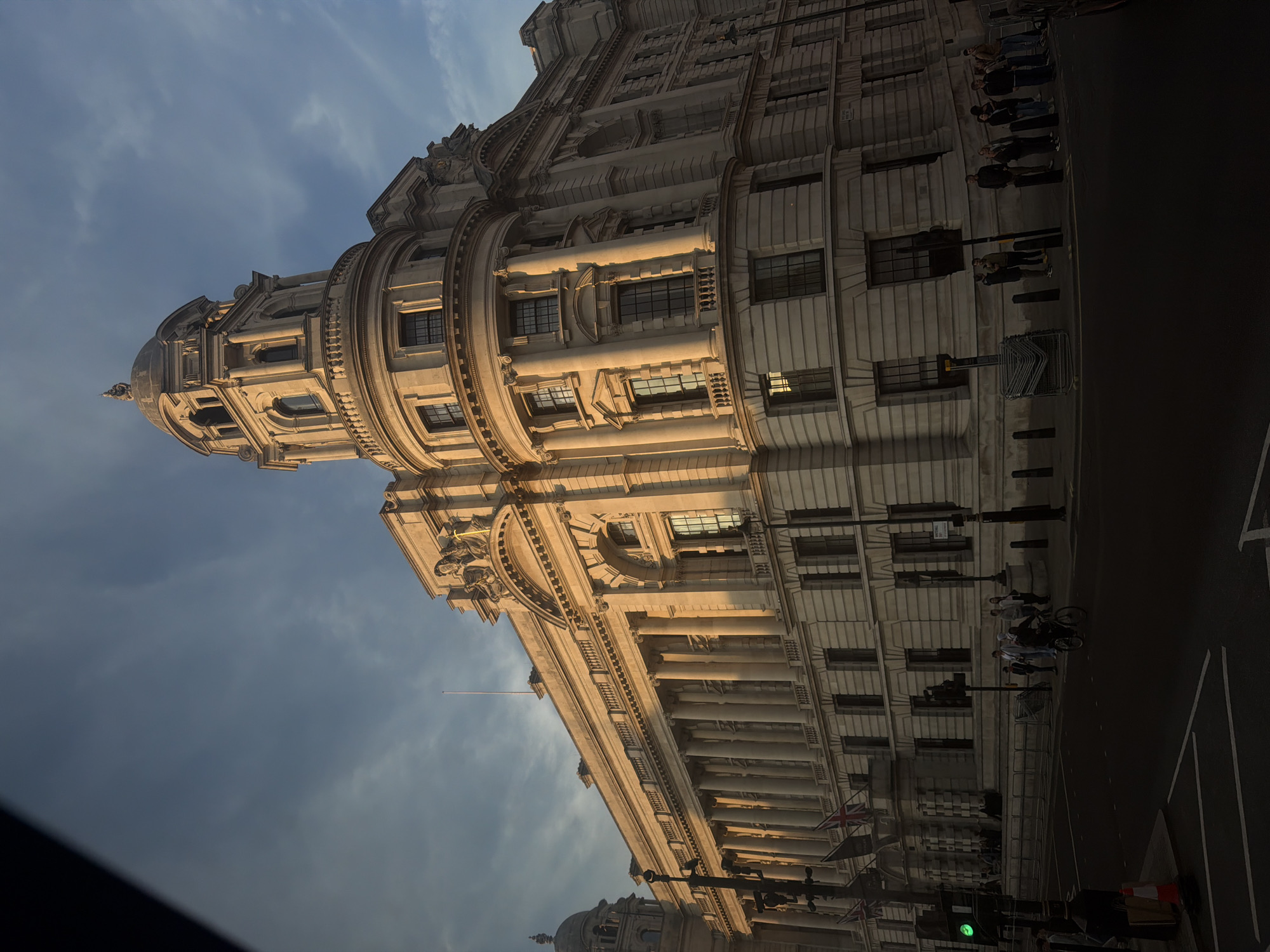 Classical government building photographed in London's Whitehall district
