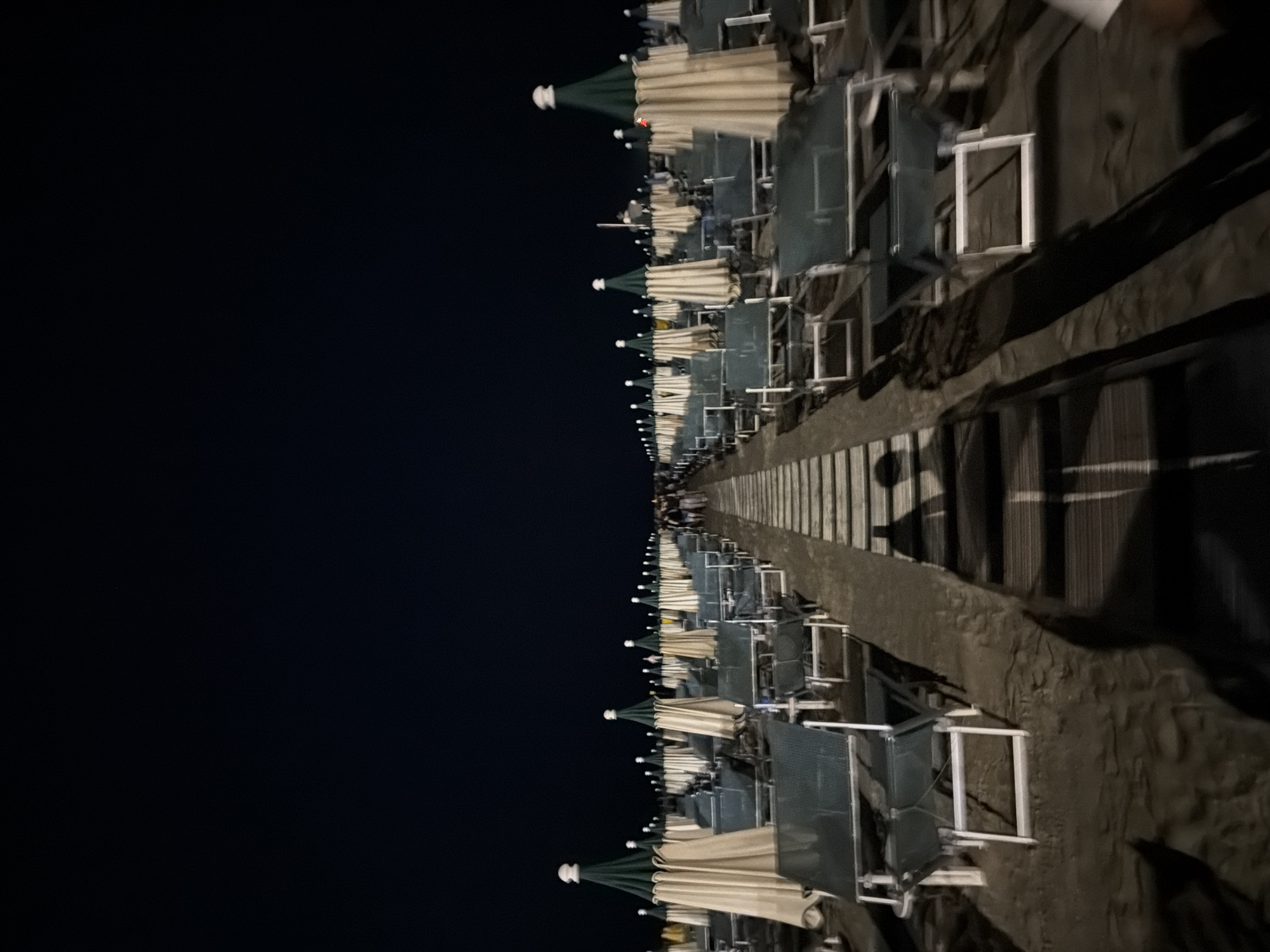 Summer night out in Gatteo: beach closed, town in full swing