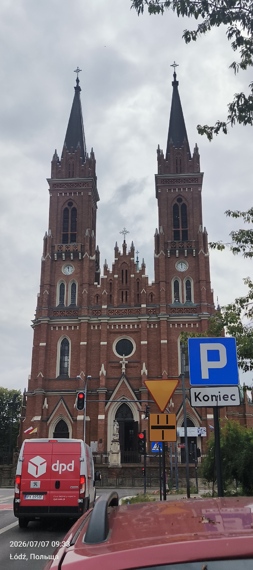 Churches, murals, and public art across central Łódź