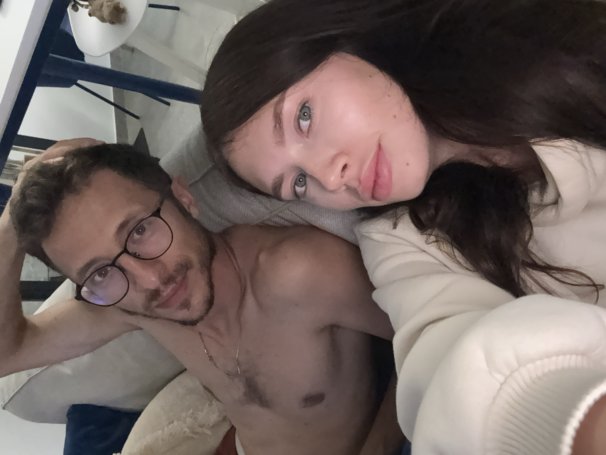 Couple takes casual selfie in Livadia Larnakas