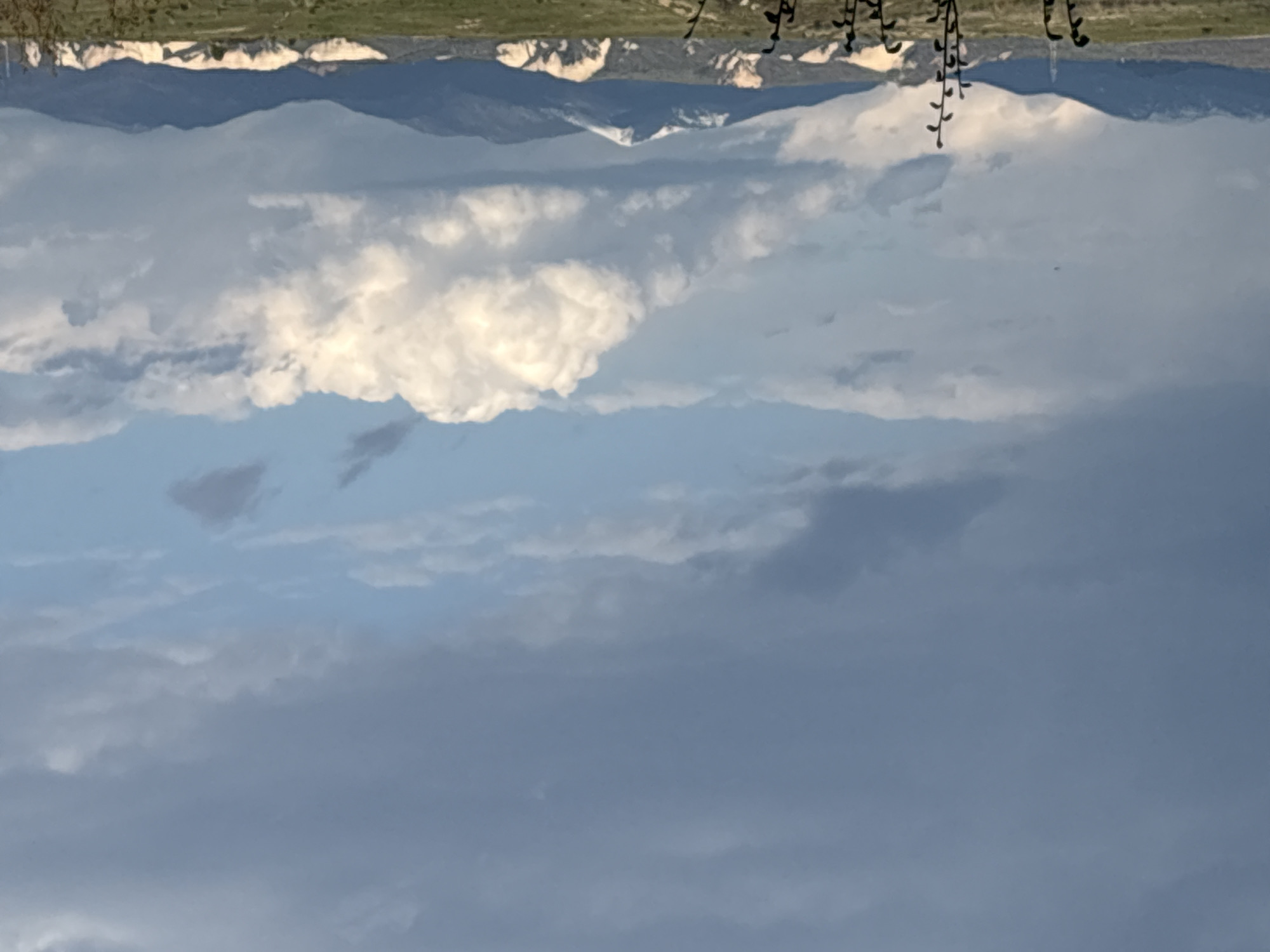 Cloudy mountain landscape documented in Sandanski, Bulgaria