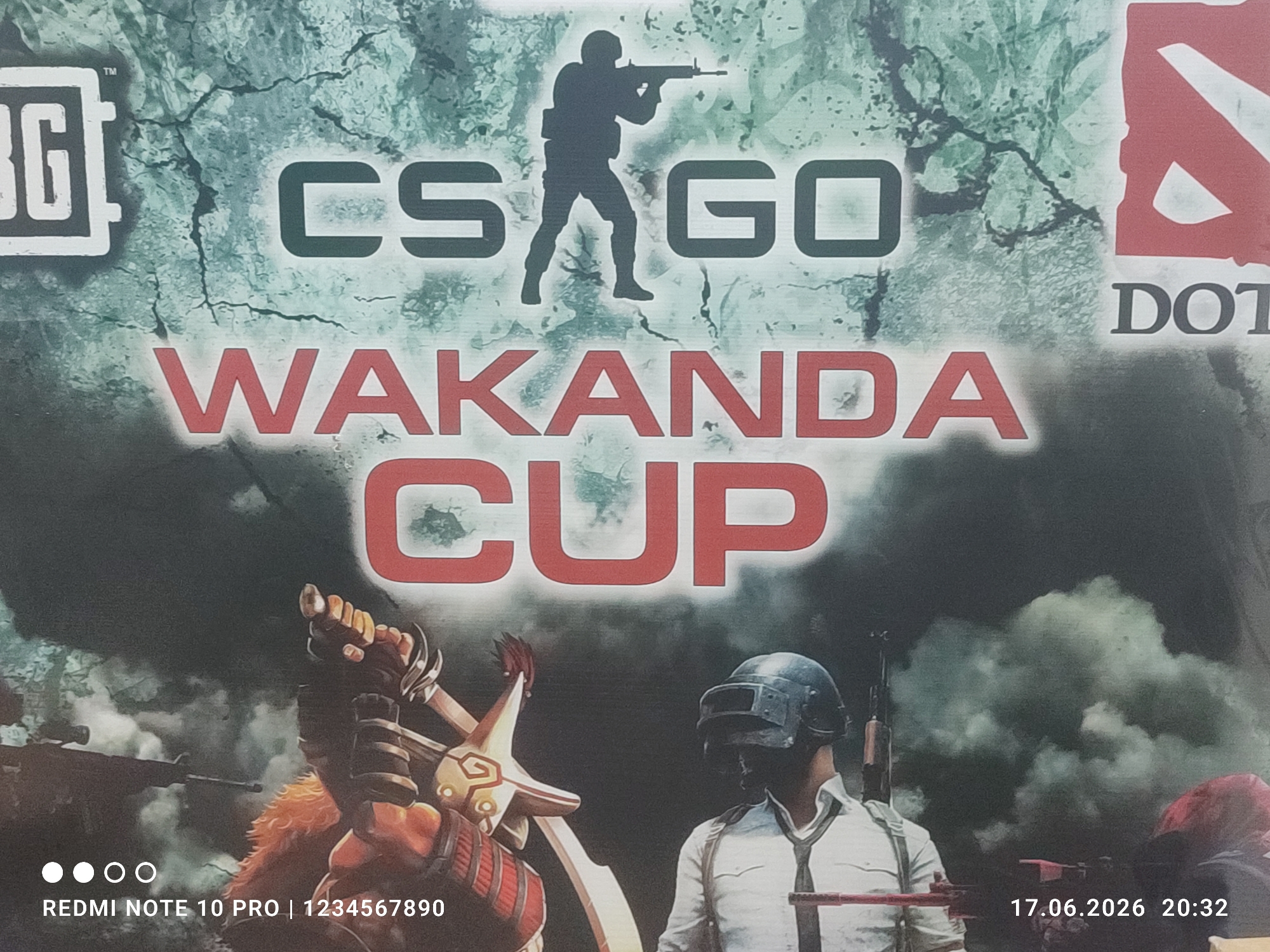 Wakanda Cup gaming event promo and setup, Fergana City