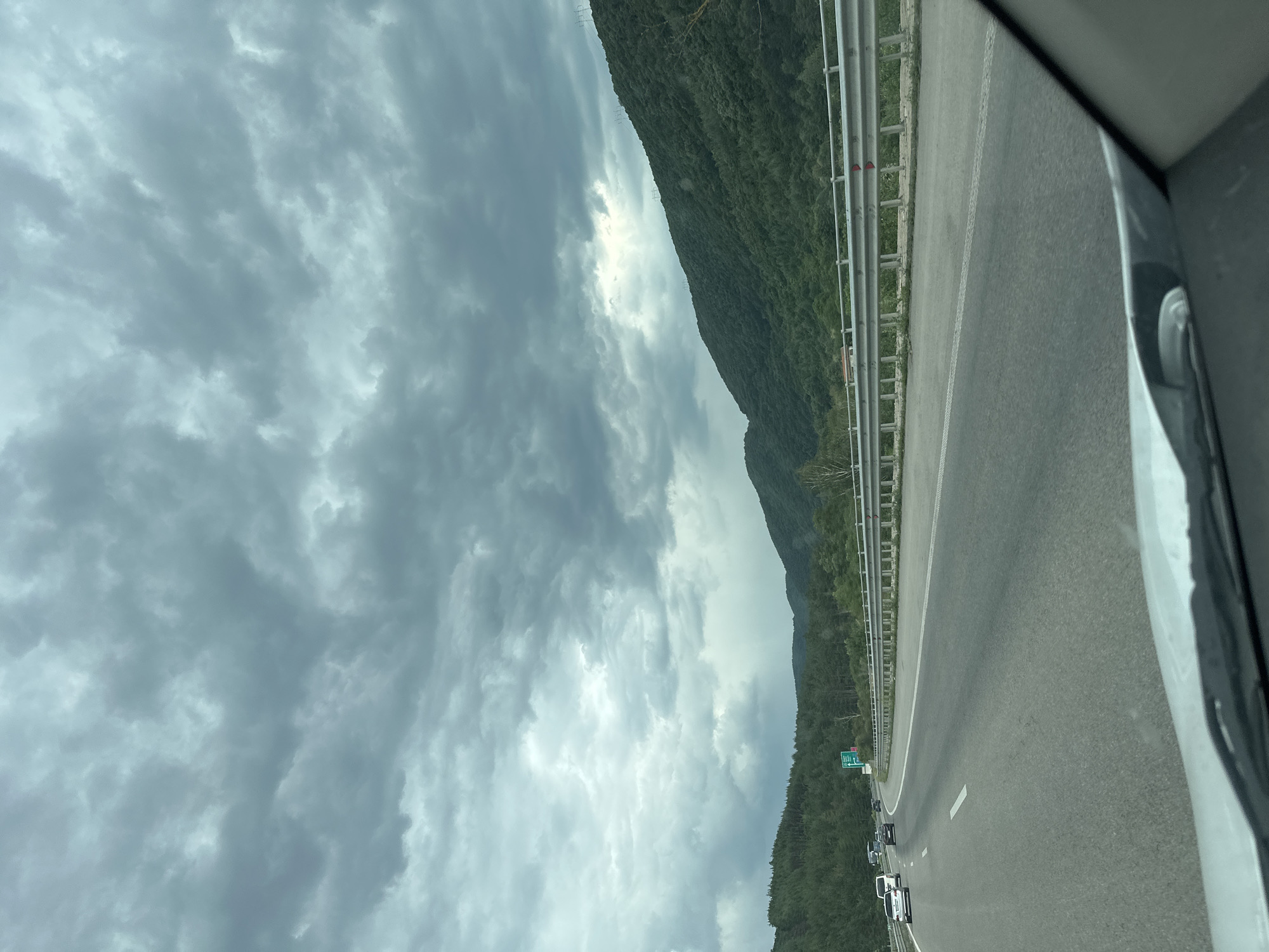 On the road through Potop, Bulgaria