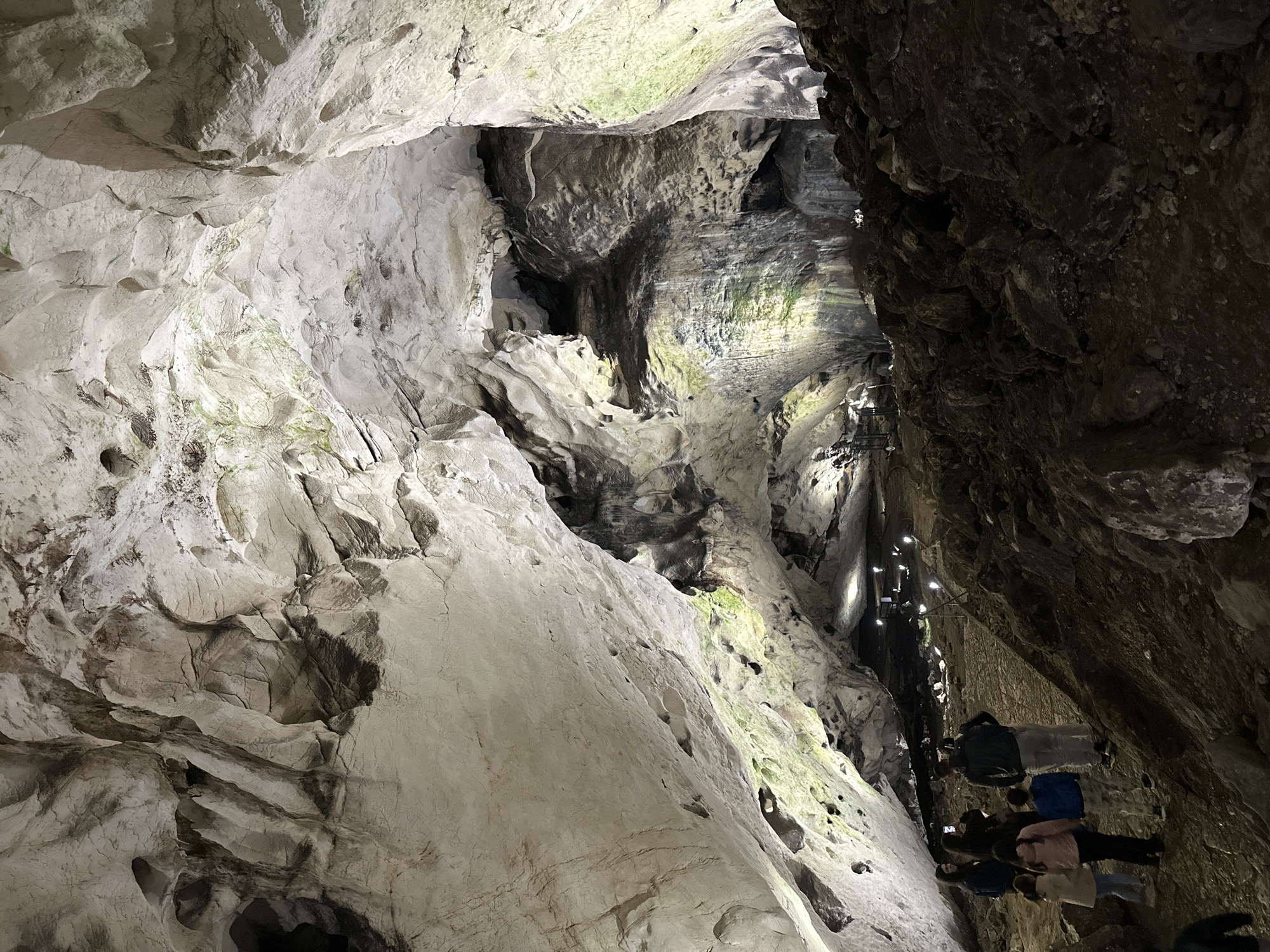 Cave interior documented in Raianovtsi, Bulgaria shows varied rock formations