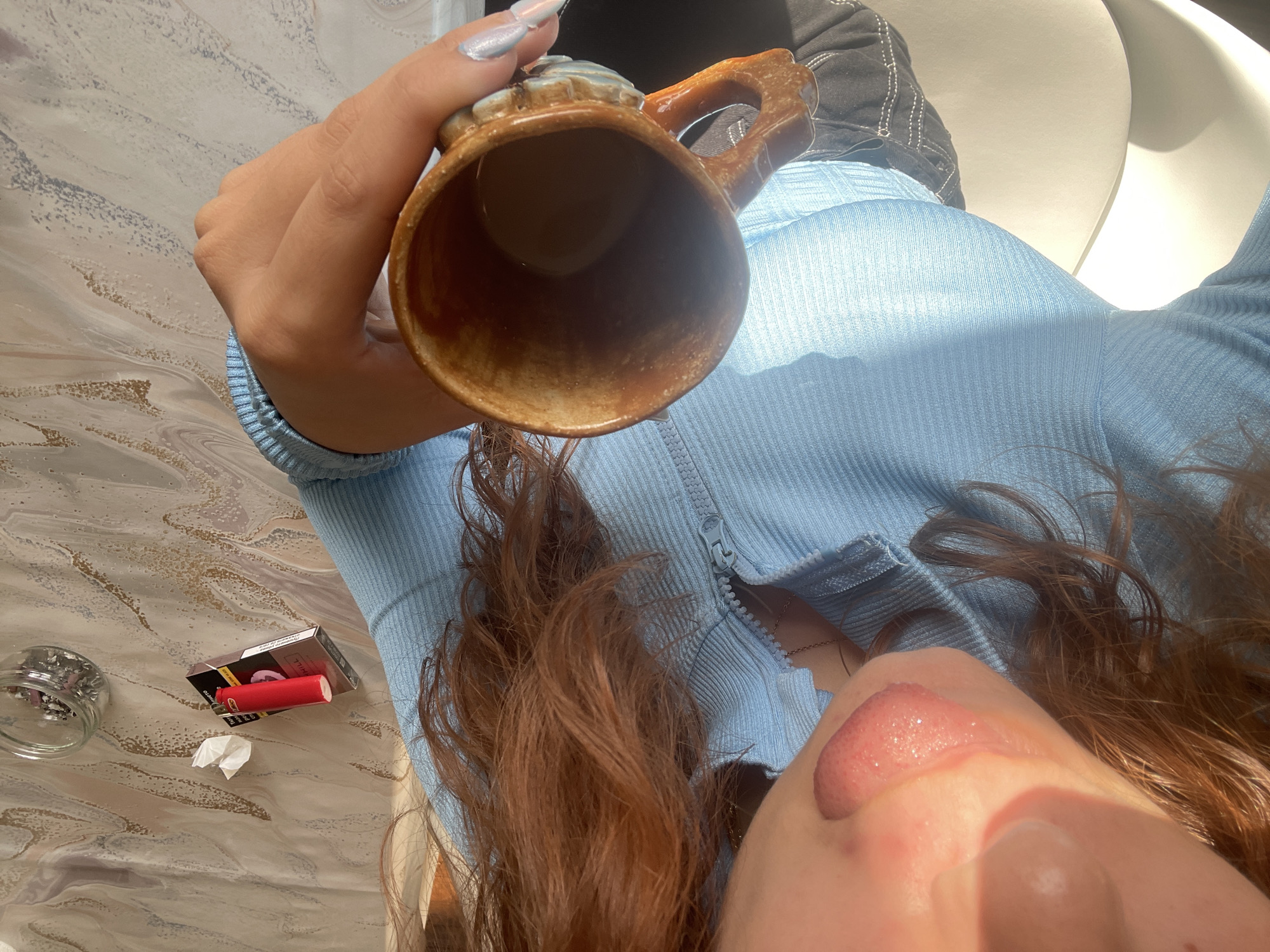 Morning coffee scene captured in Saarbrücken building