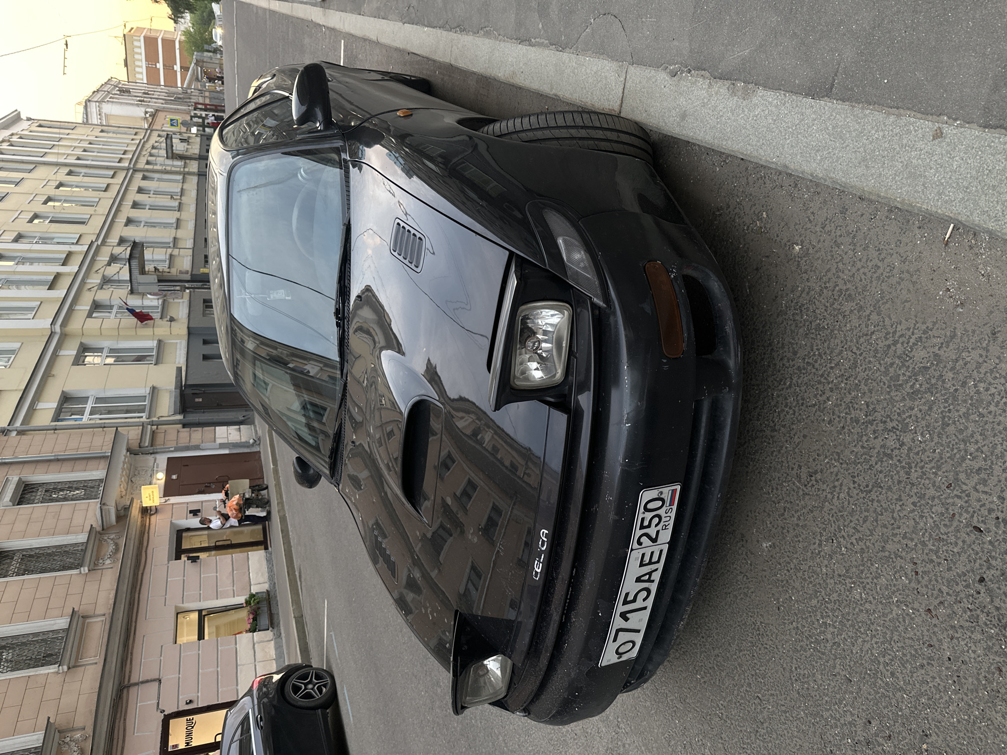 Black Toyota Celica spotted parked on Moscow street