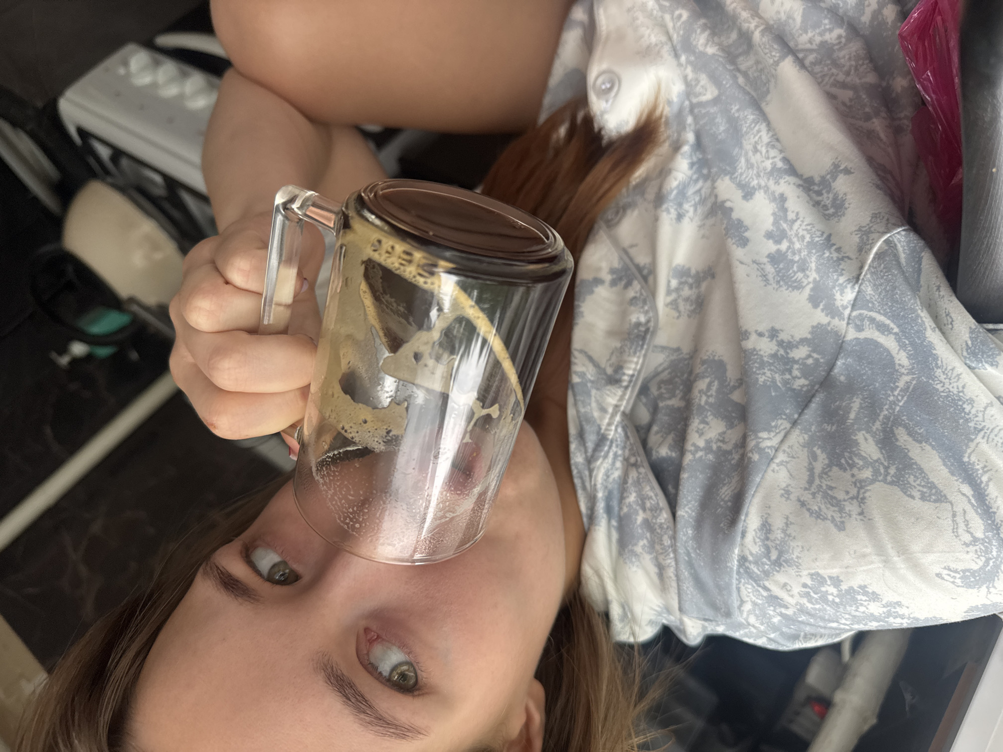 Quiet morning at home in Chaikovsky: coffee, cats, and strawberries