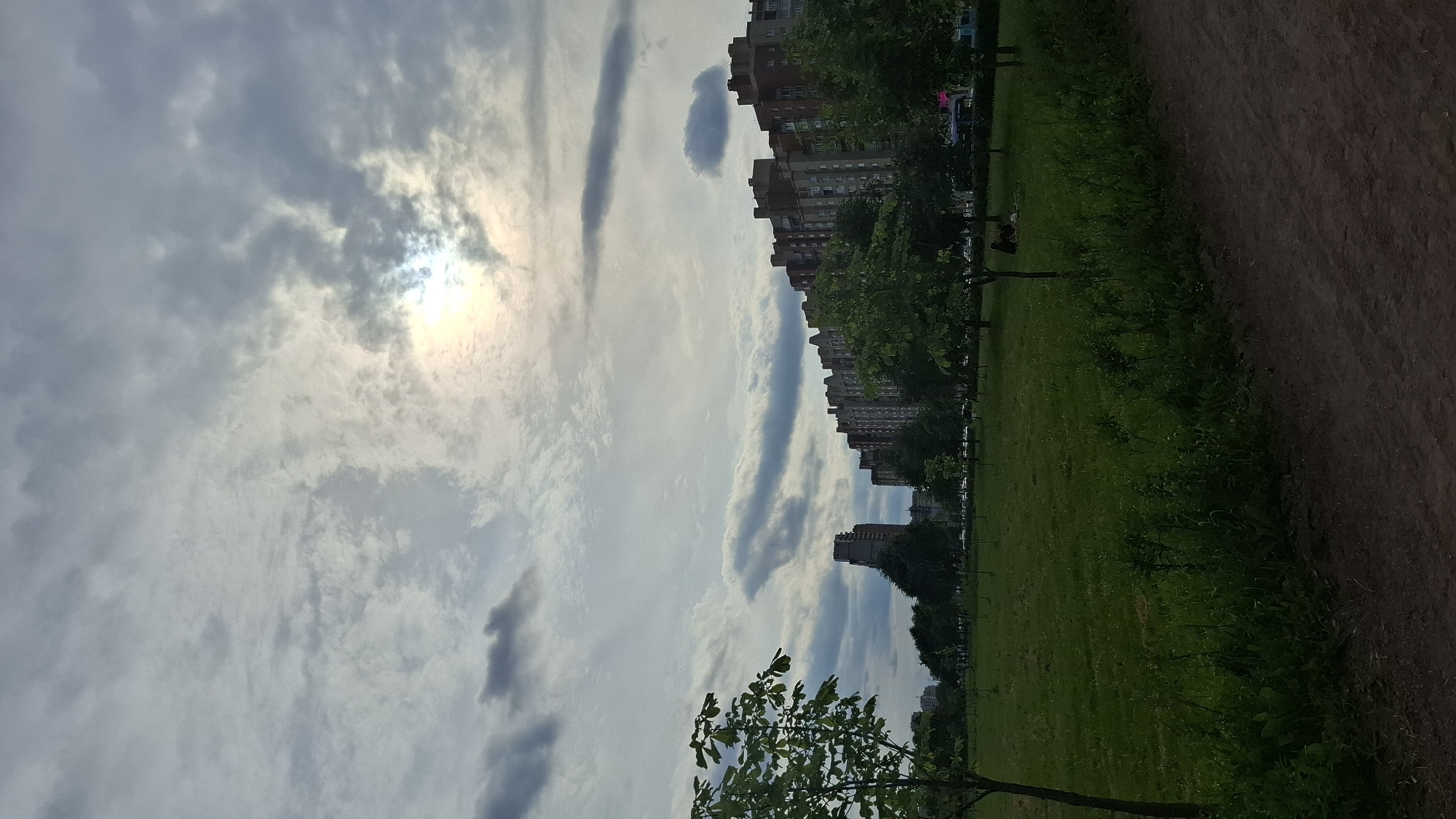 Afternoon stroll through a Saint Petersburg riverside park