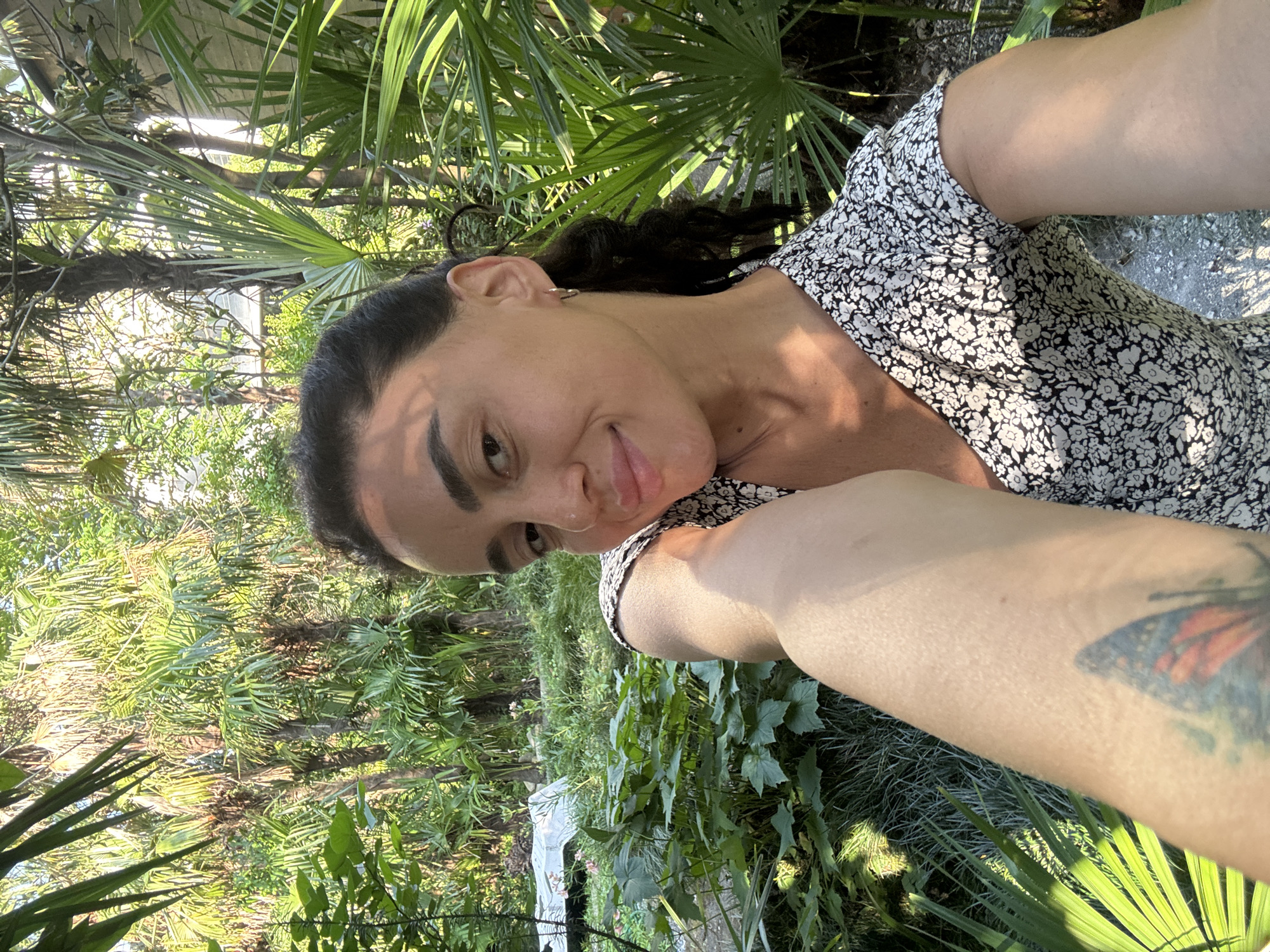 Selfie session through Batumi's green spaces and café terraces