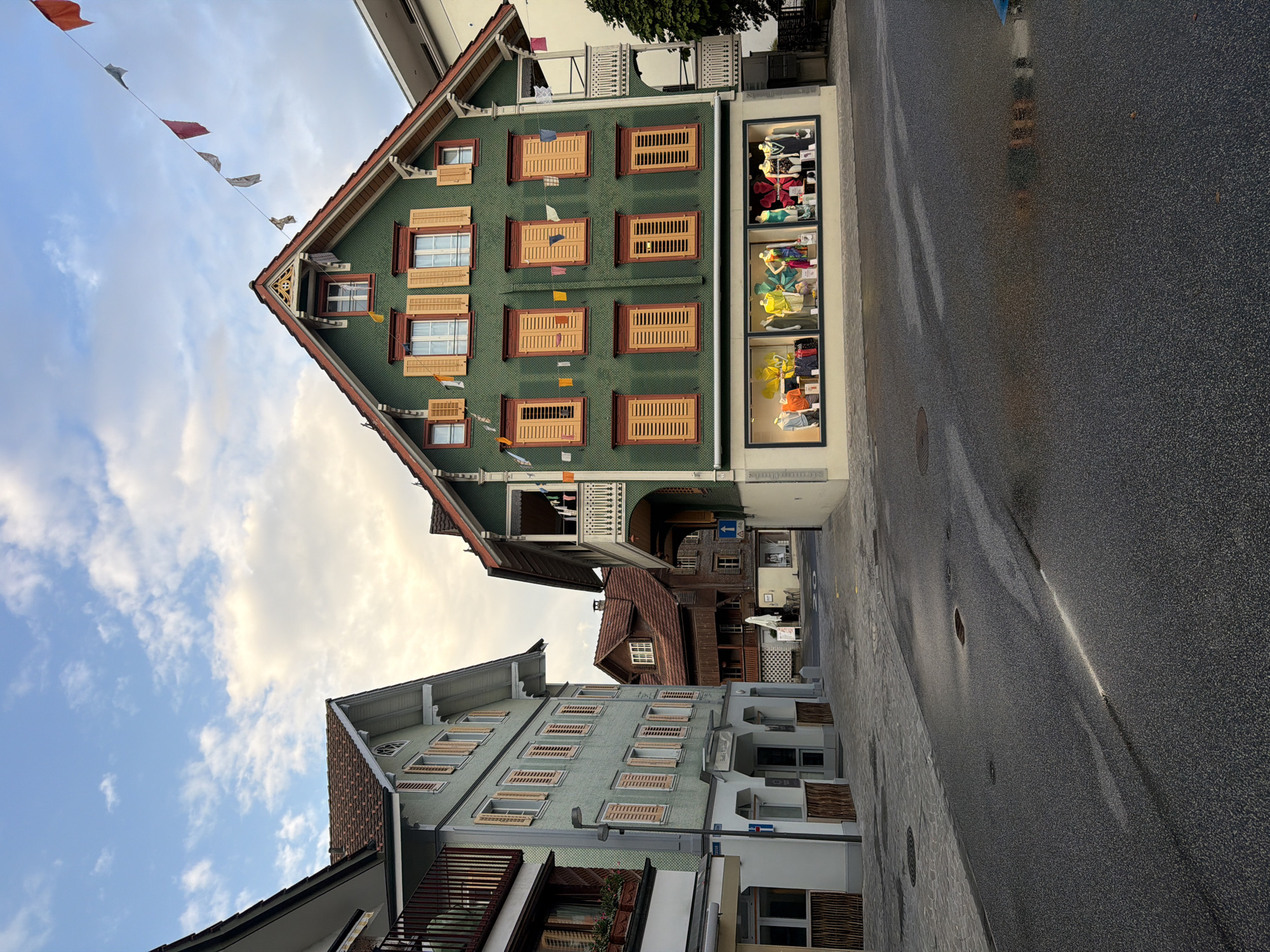 Street-level snapshots of a small Swiss town and its surroundings