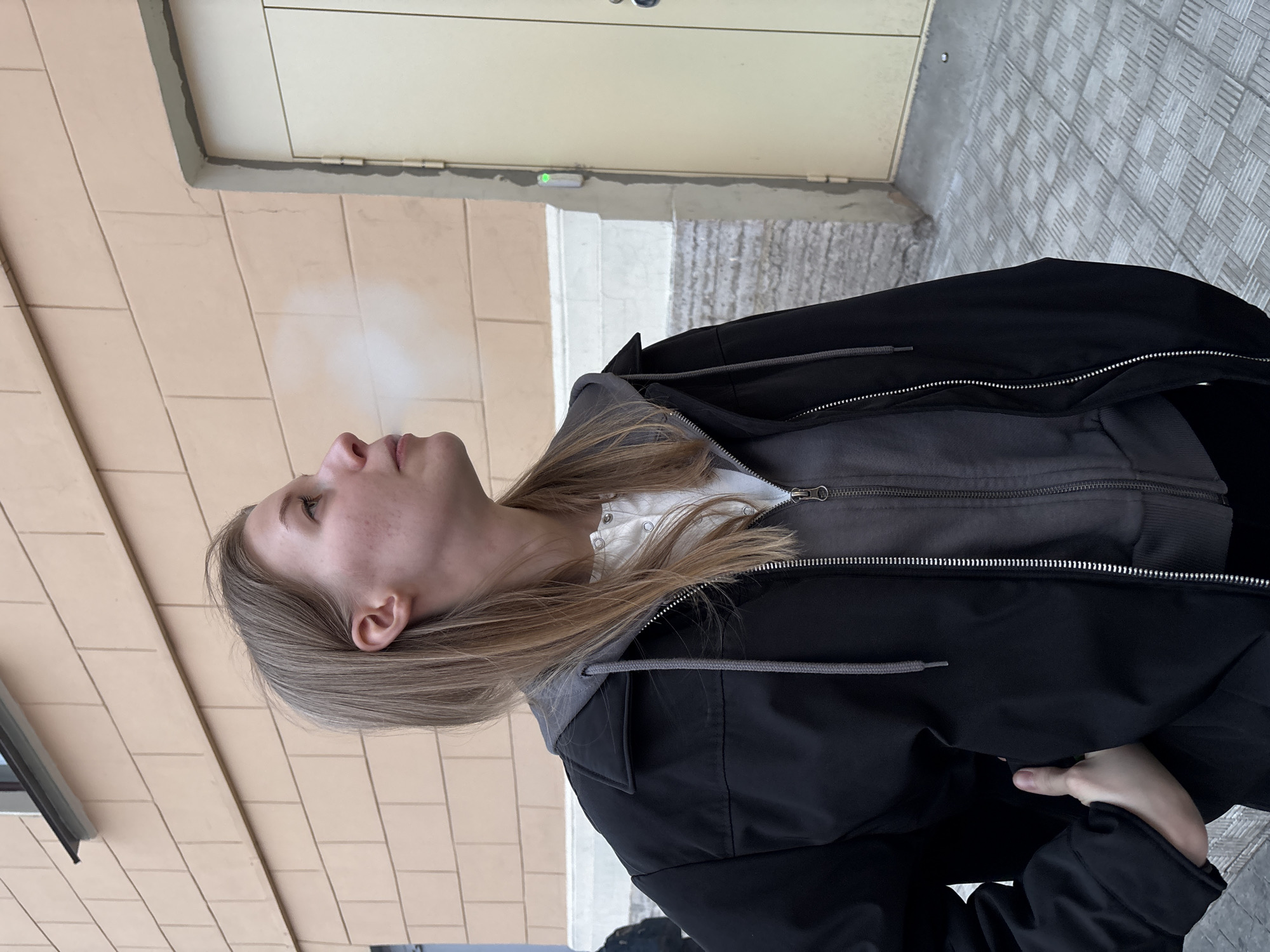 Evening street life captured at Saint Petersburg's Galleria mall